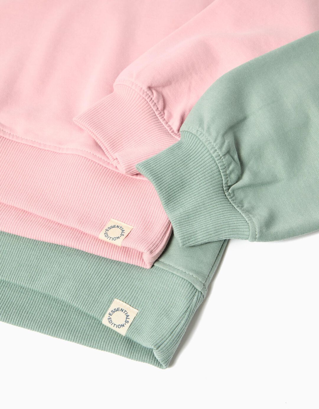 Pack 2 Sweatshirts de Felpa, Menina, Multicor