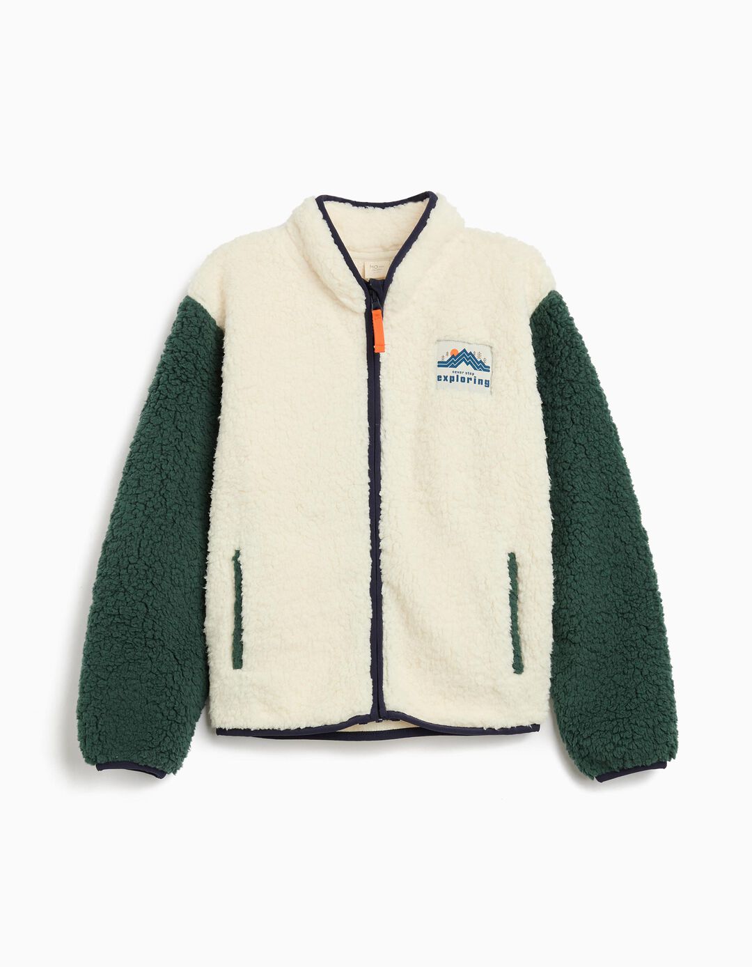 Casaco de Sherpa, Menino, Branco
