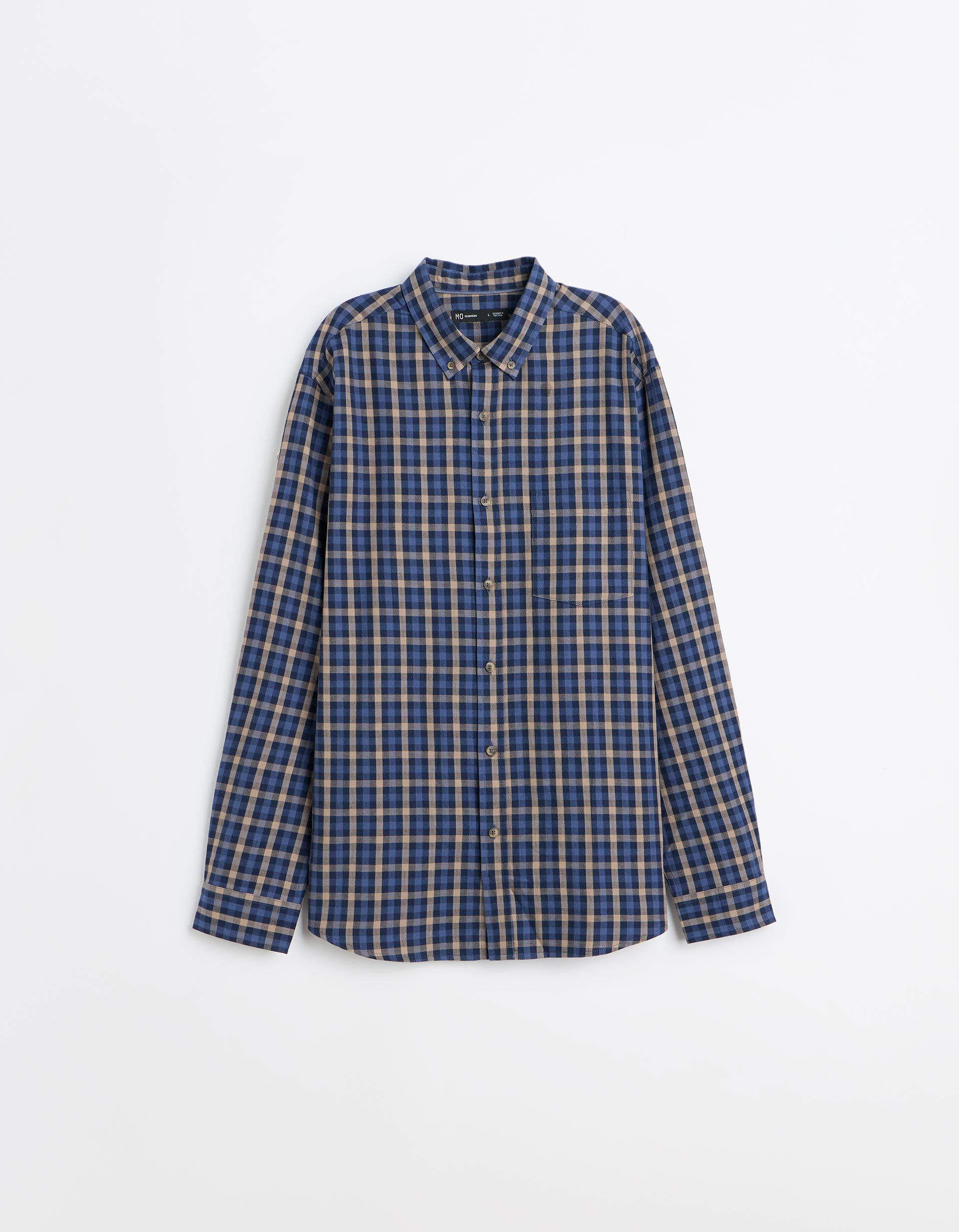 Comprar Online Camisa Xadrez, Homem, Azul