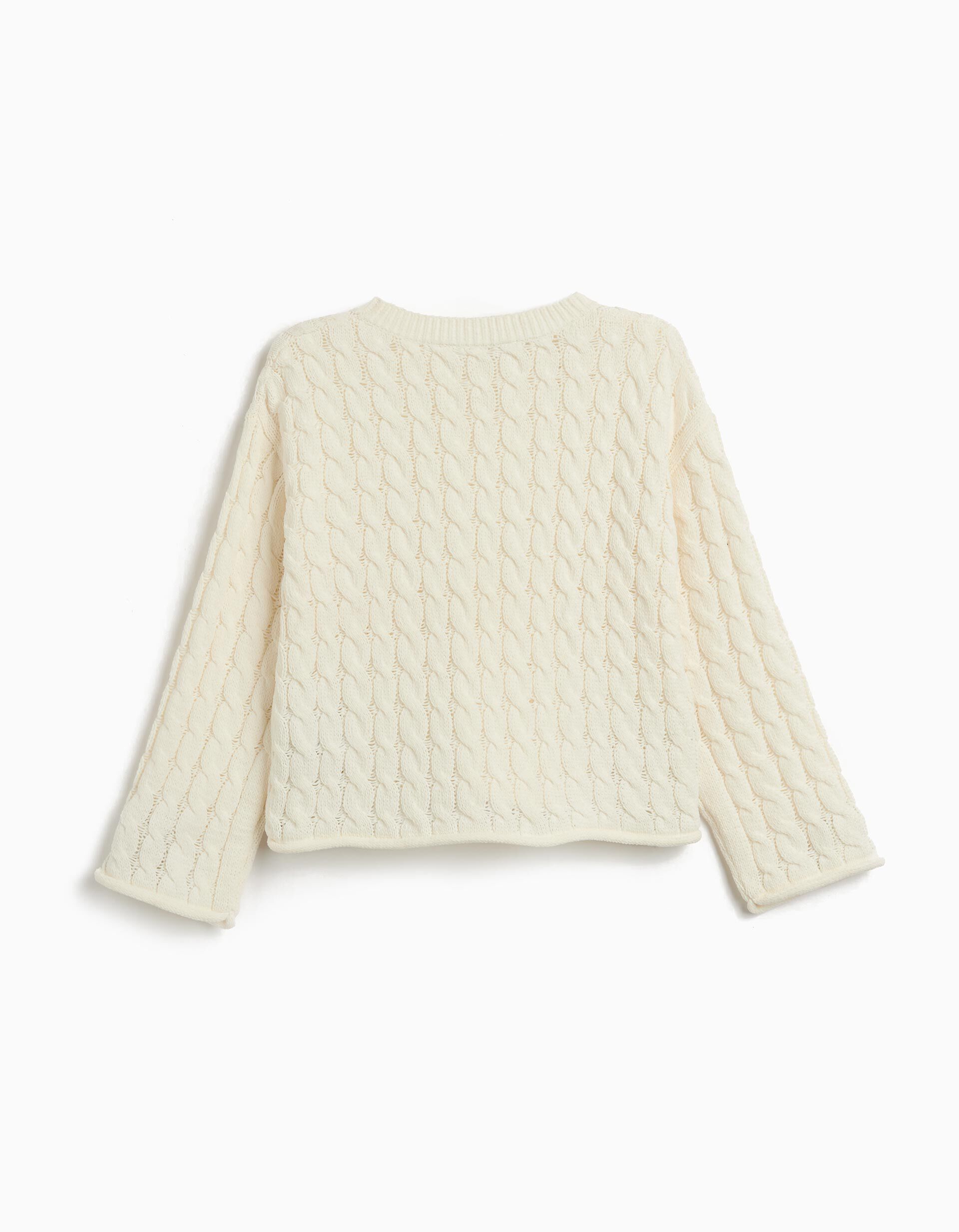 Comprar Online Camisola de Malha, Menina, Branco