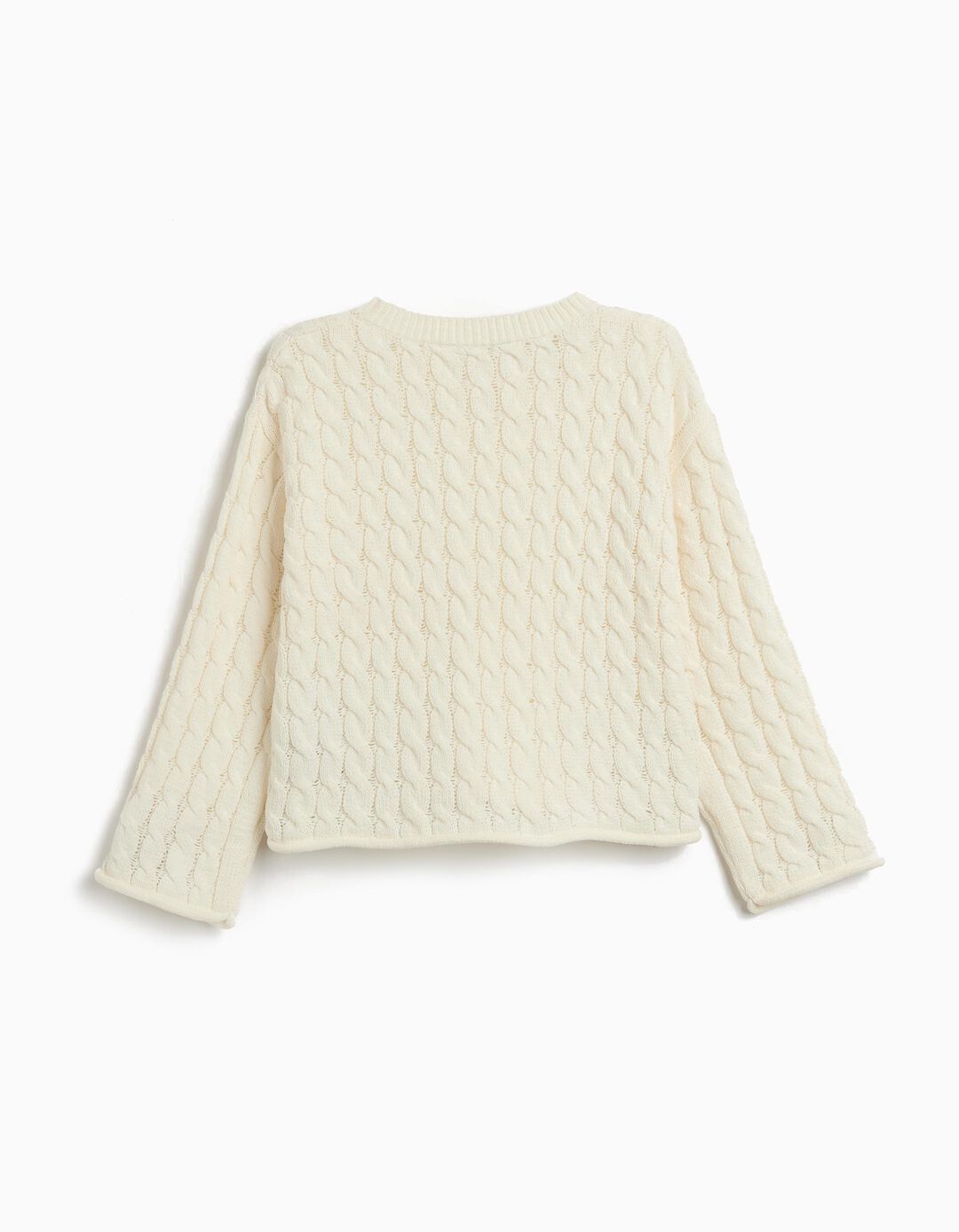 Camisola de Malha, Menina, Branco