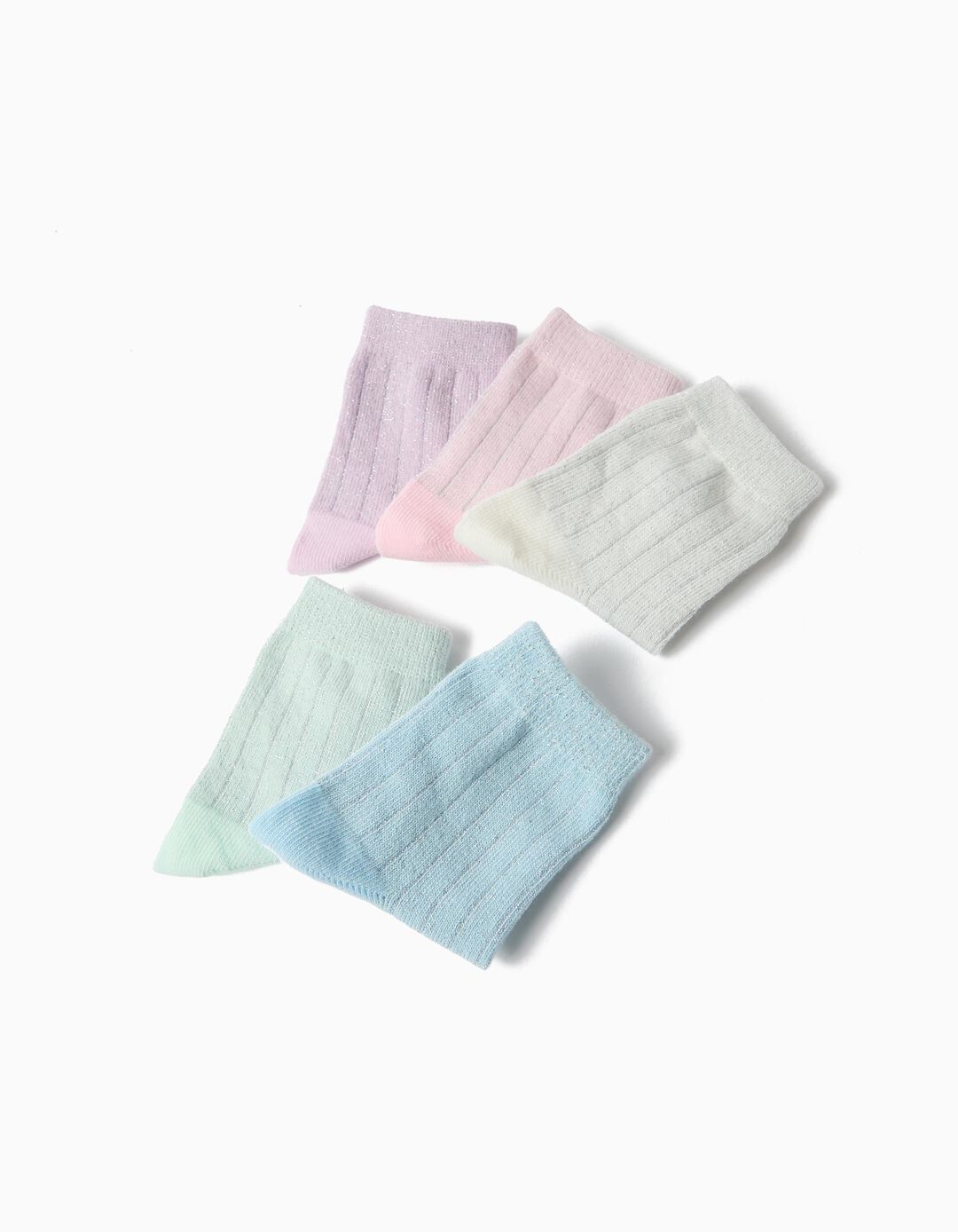 Pack 5 Pares De Meias, Menina, Multicolor