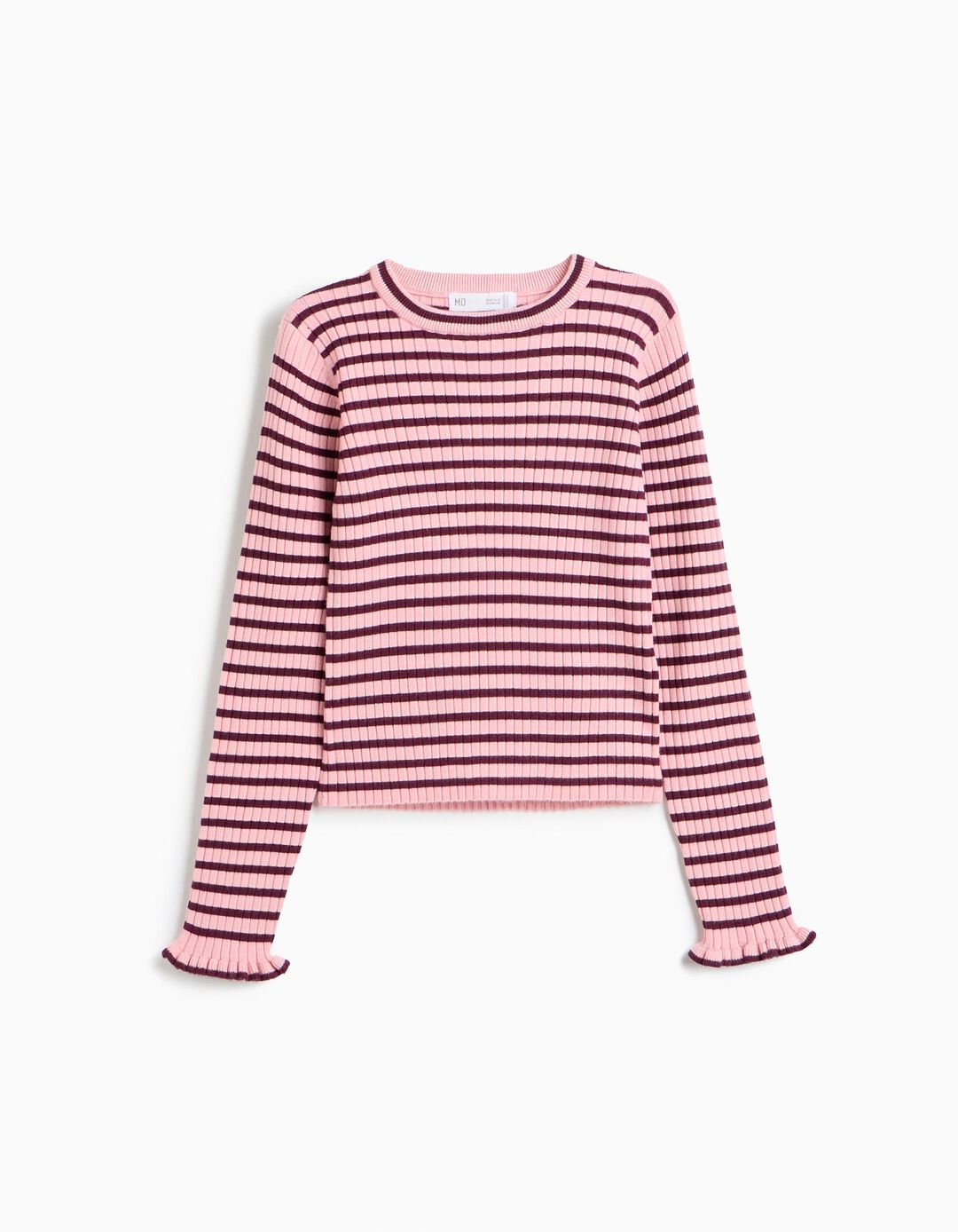 Camisola De Malha &Agrave;s Riscas, Menina, Rosa