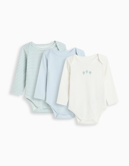 Comprar Online Pack 3 Bodies de Manga Comprida, Menino, Multicor