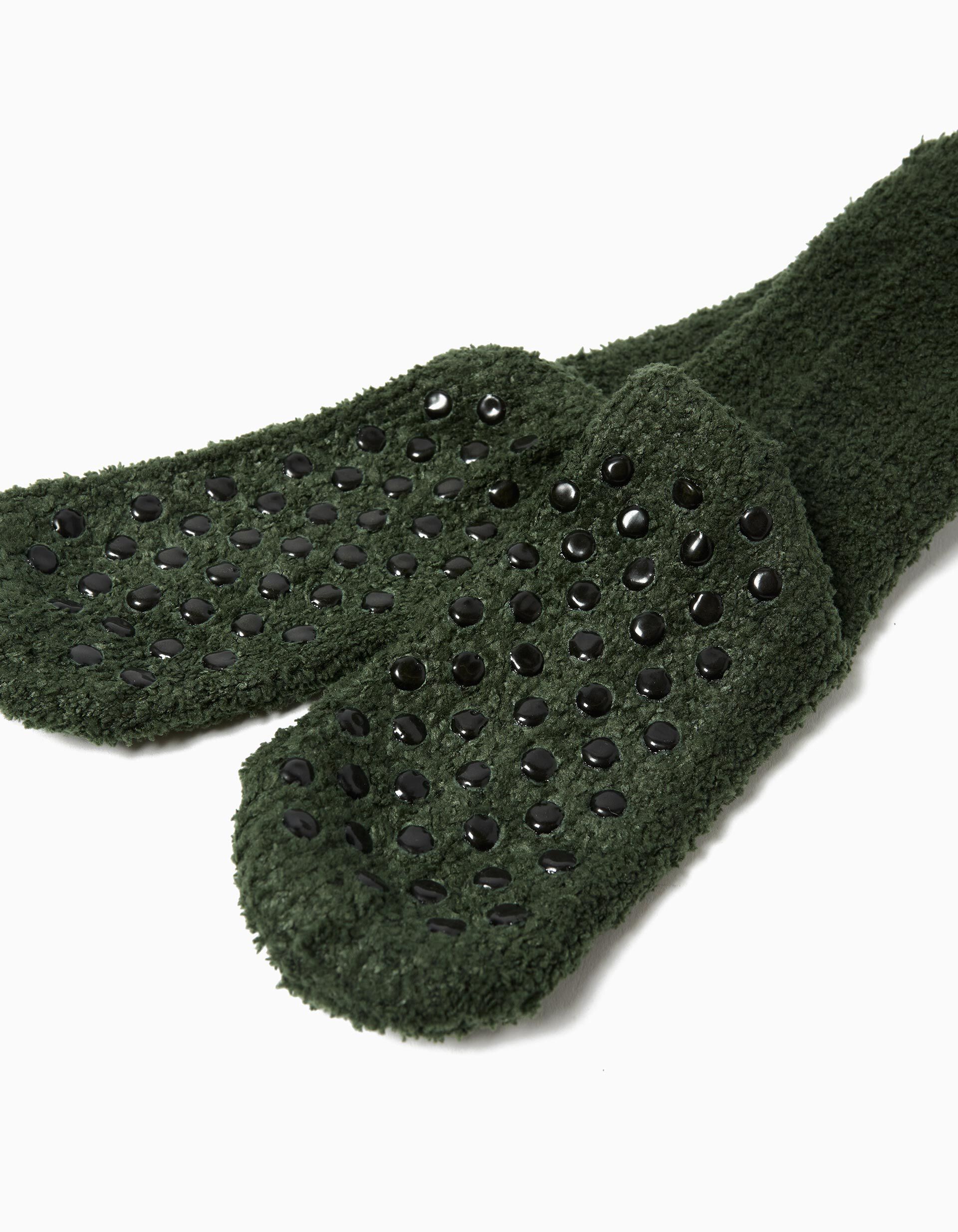 Comprar Online Meias Antiderrapantes, Menino, Verde Escuro