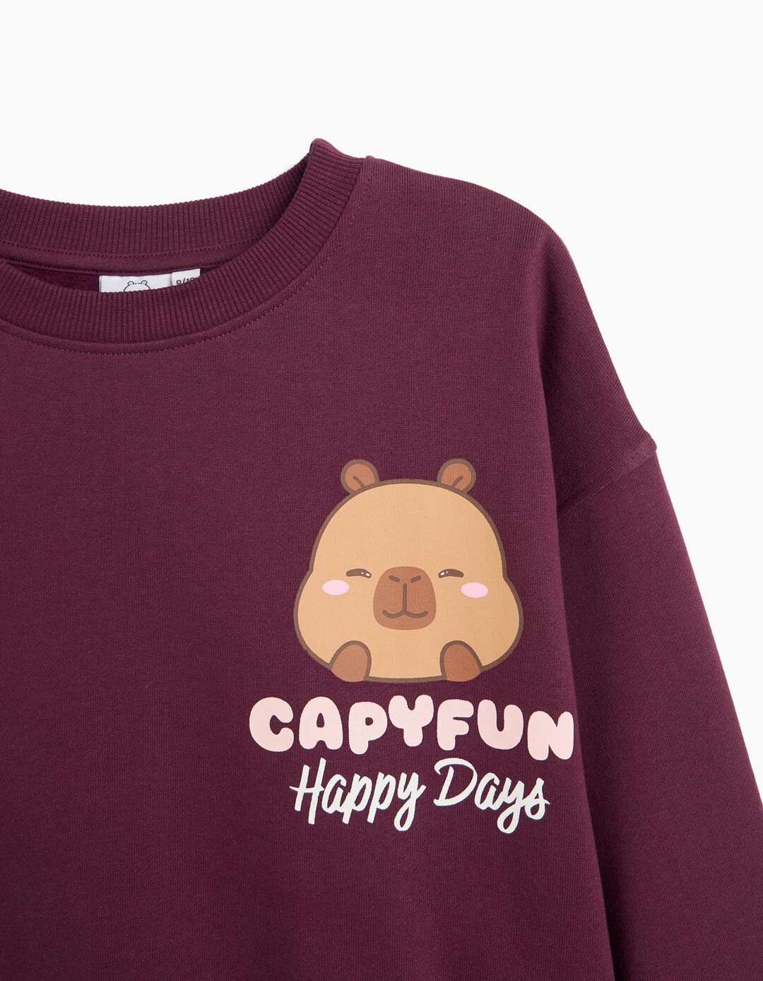 Sweatshirt 'Capybara' &copy;Capyfun, Menina, Vermelho Escuro