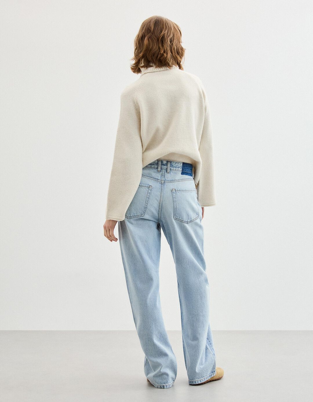 Cal&ccedil;as de Ganga Wide Leg, Mulher, Azul Claro