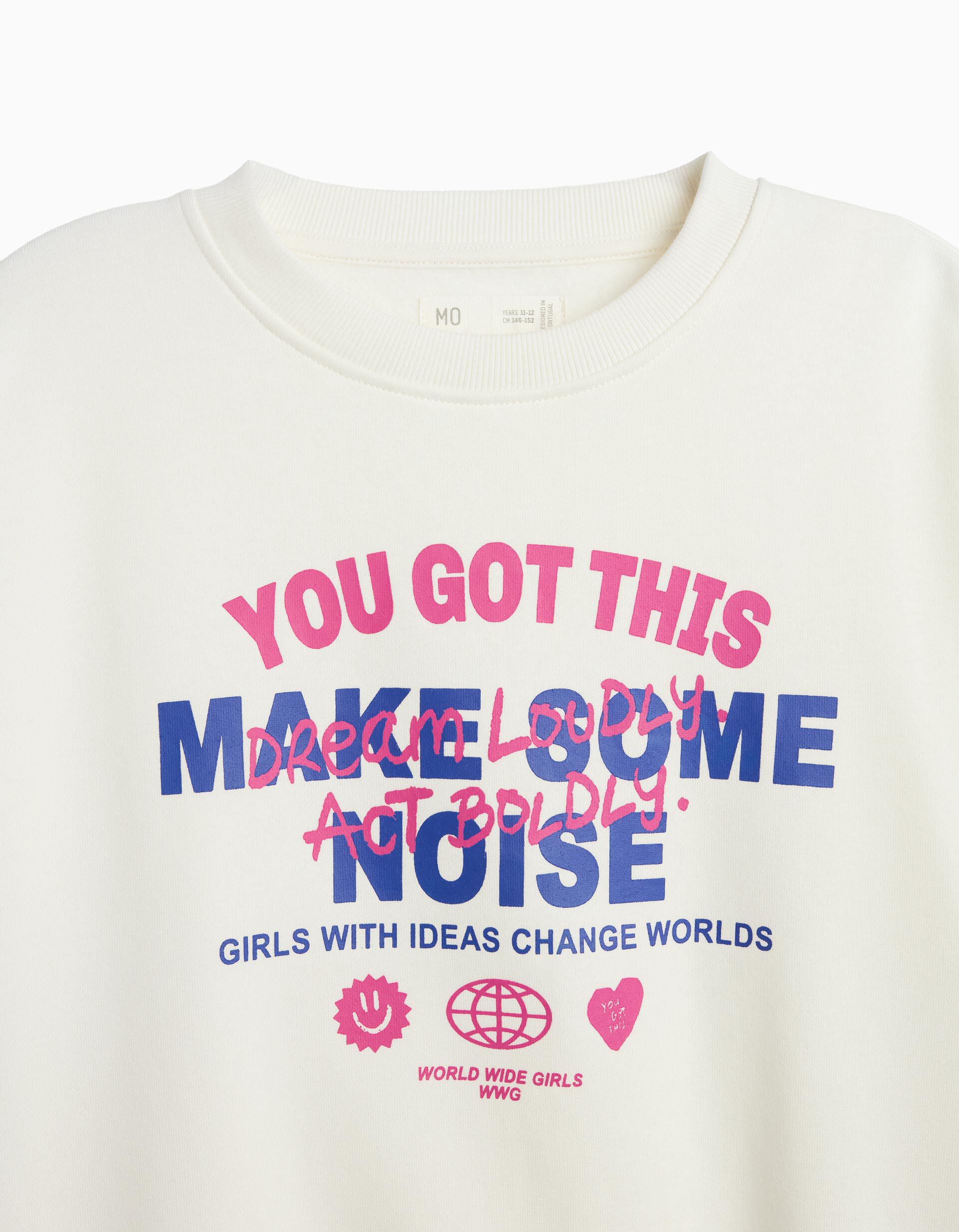 Comprar Online Sweatshirt De Felpa, Menina, Branco