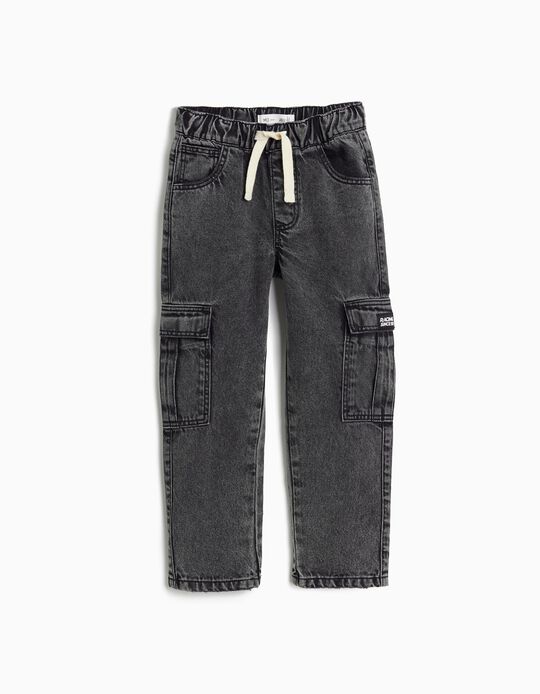 Comprar Online Cal&ccedil;as de Ganga Cargo, Menino, Cinzento