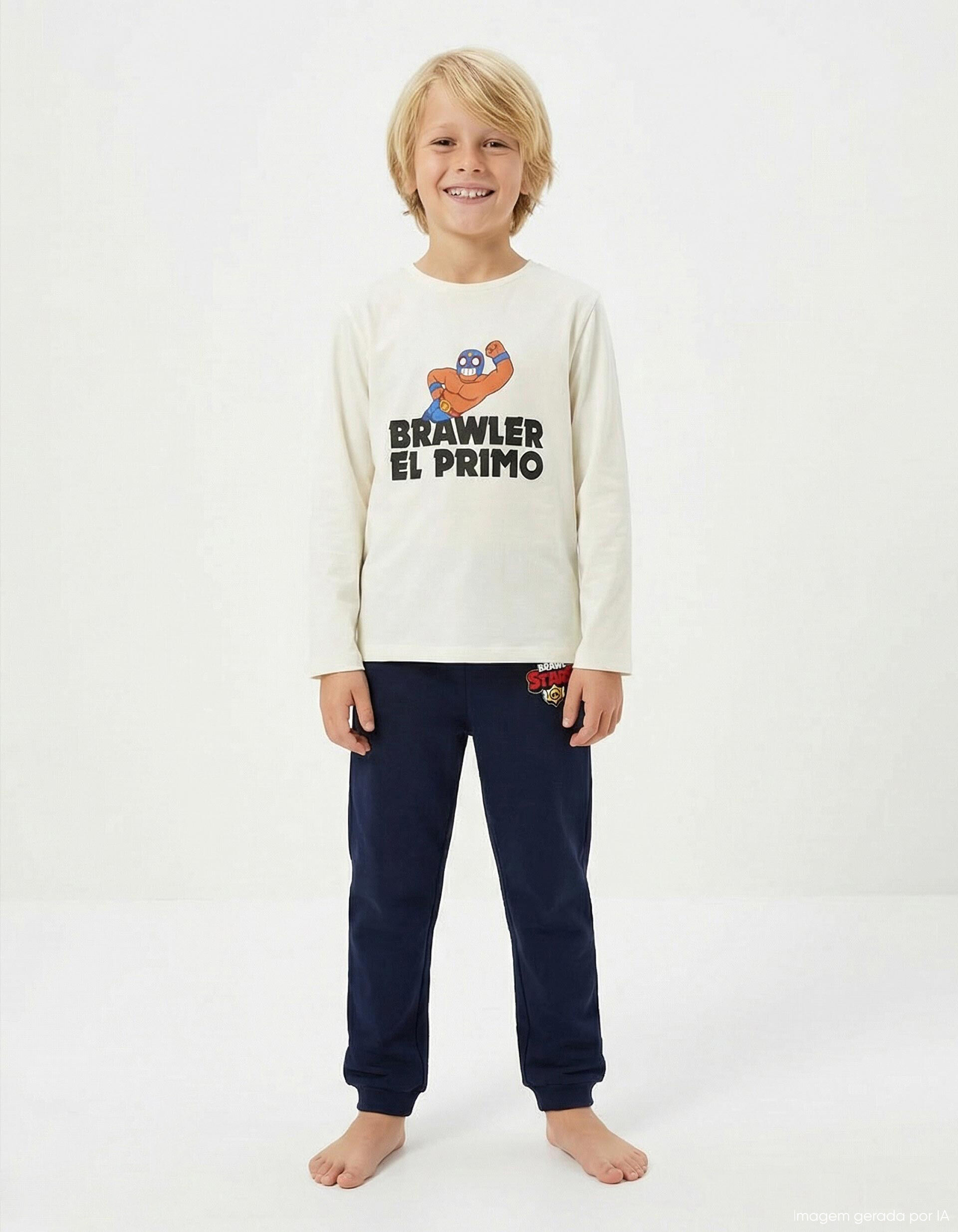 Comprar Online Pijama 'Brawl Stars', Menino, Branco 
