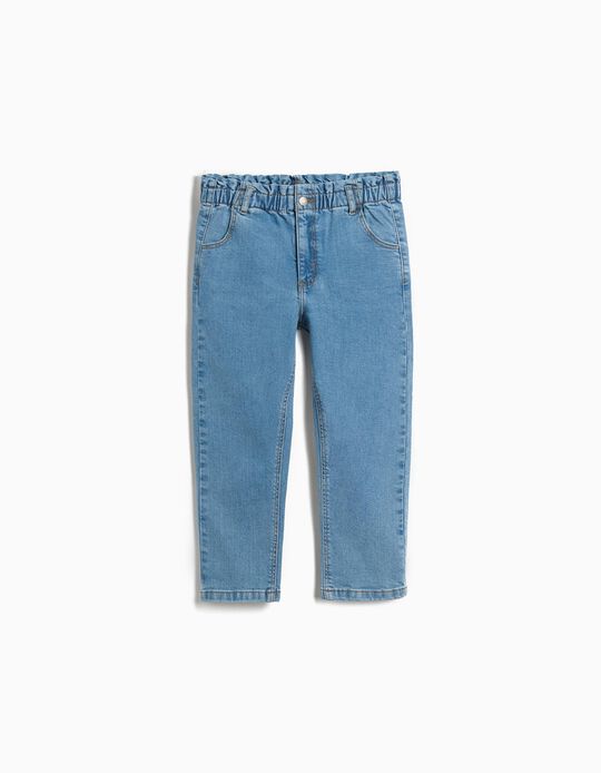 Comprar Online Calças de Ganga Paperbag, Menina, Azul Claro