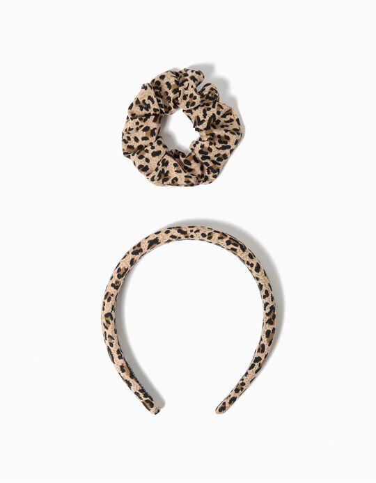 Comprar Online Pack Bandolete e Scrunchie, Menina, Bege 