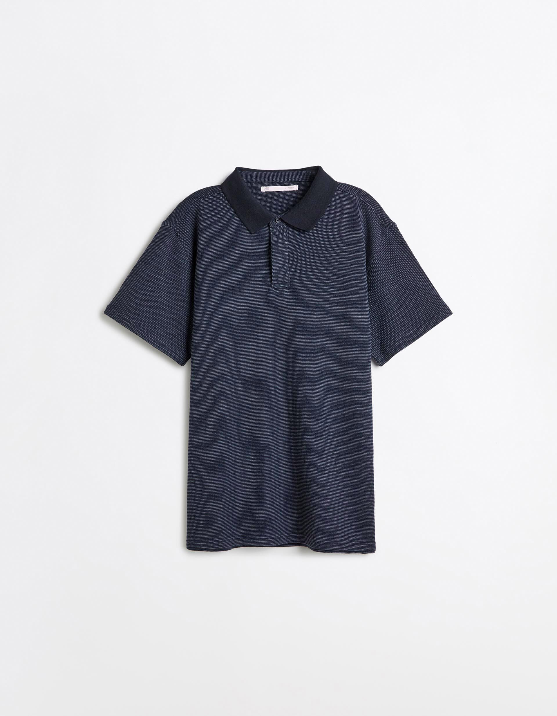 Comprar Online Polo Waffle, Homem, Azul Escuro