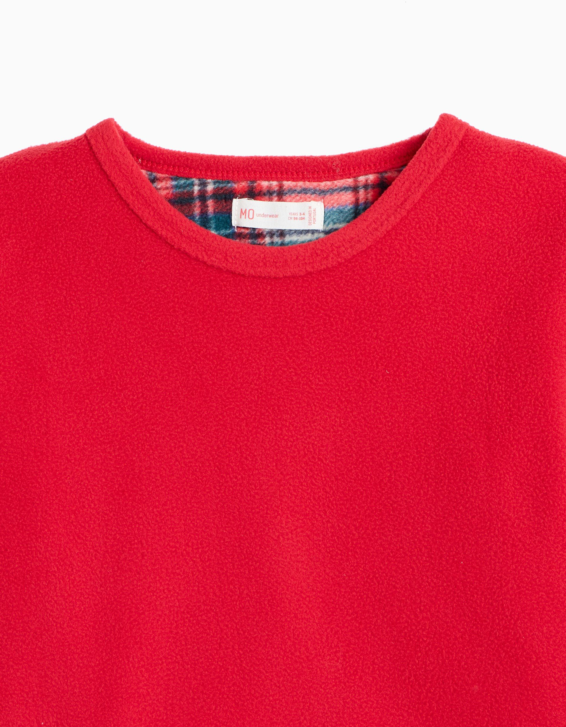 Comprar Online Pijama Polar De Natal, Menino, Vermelho Escuro
