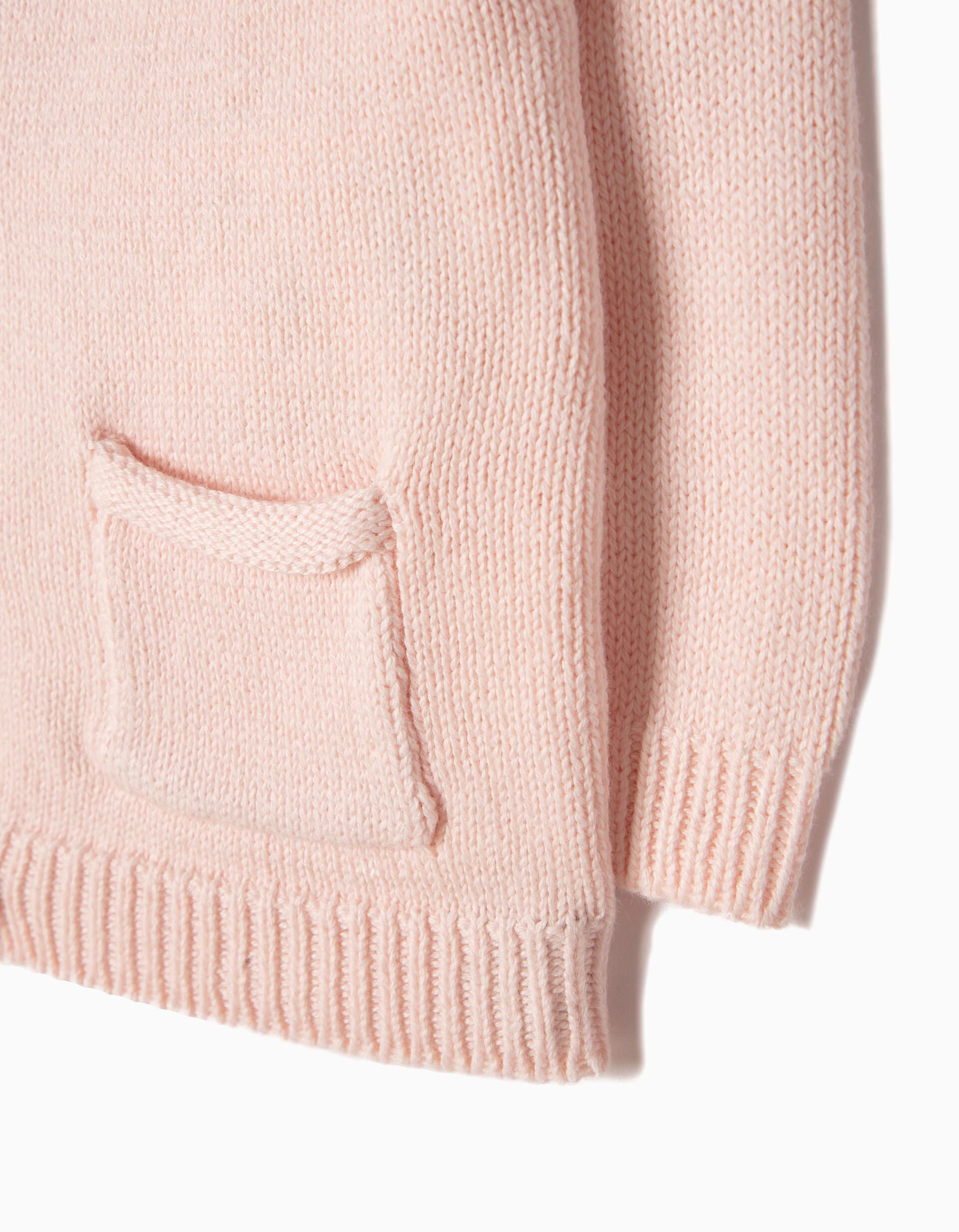 newborn pink cardigan