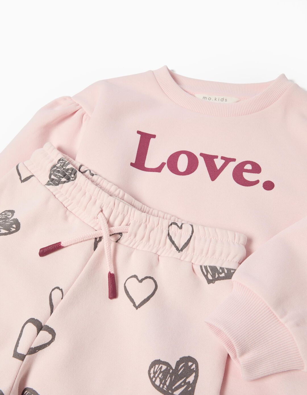 Conjunto Jogging, Menina, Rosa Claro