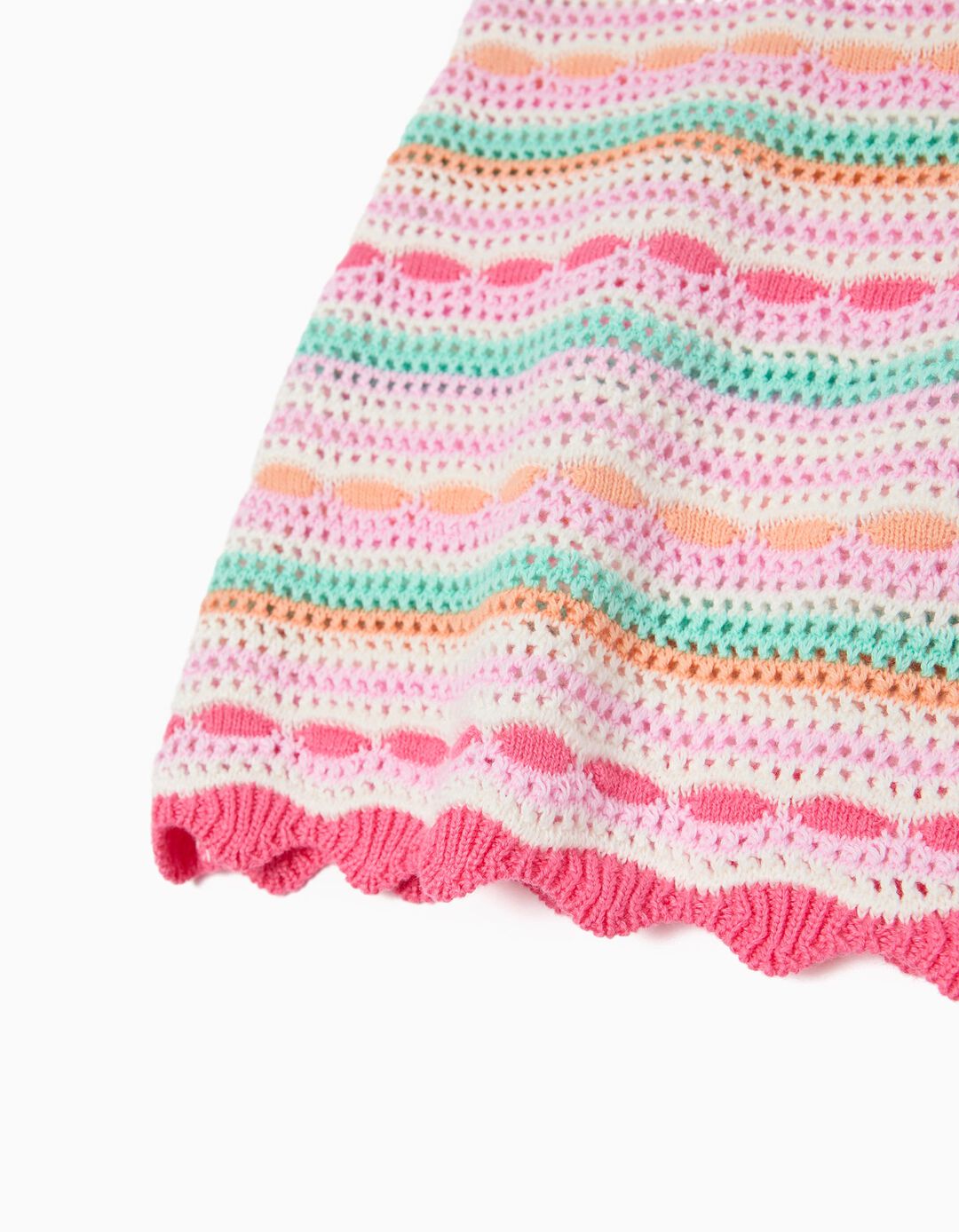 Vestido Crochet, Menina, Rosa