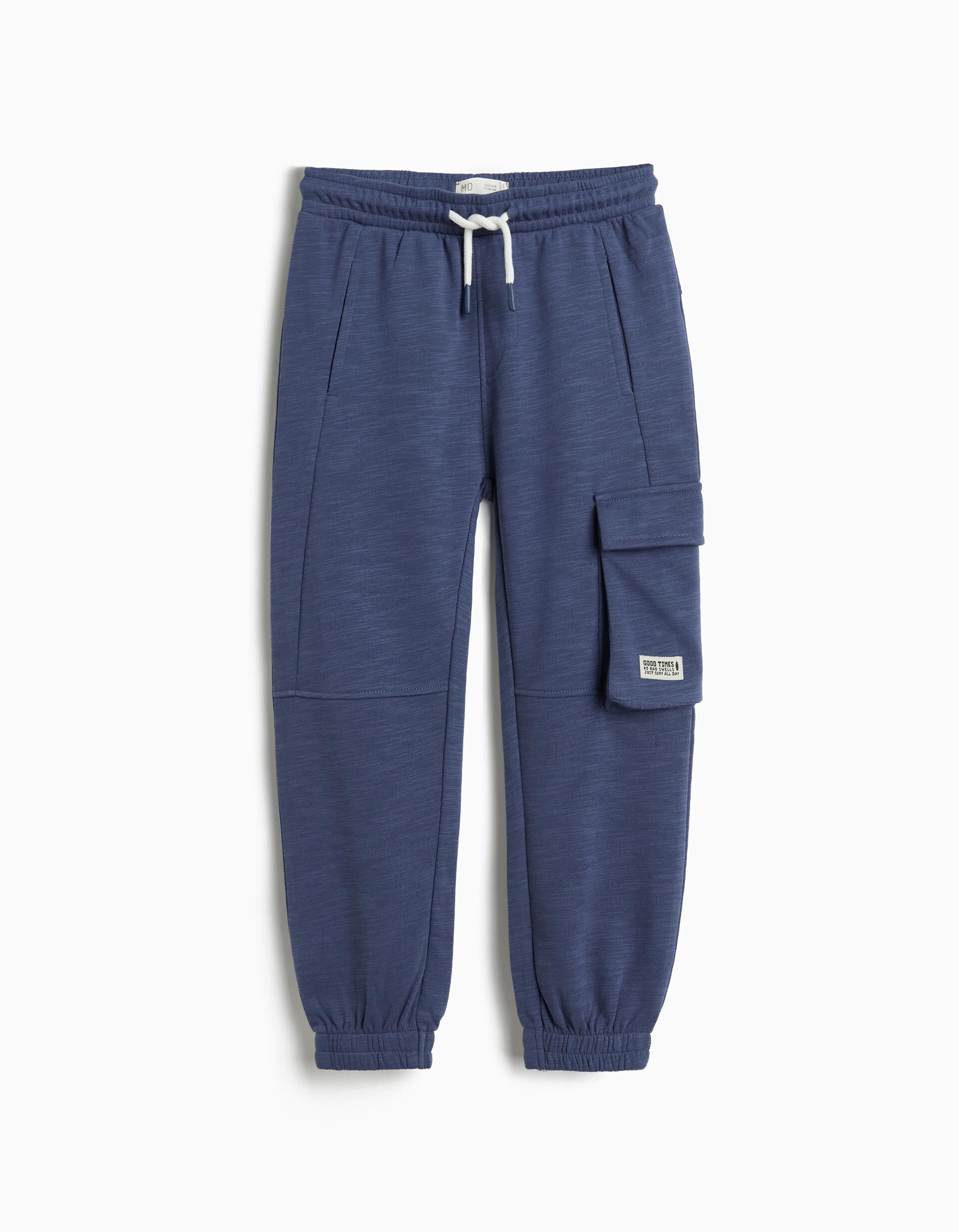 Comprar Online Cal&ccedil;as de Felpa, Menino, Azul Escuro