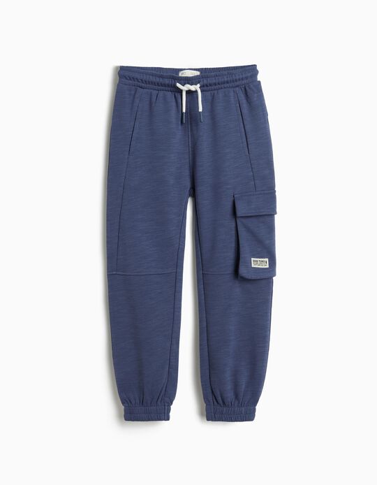 Comprar Online Cal&ccedil;as de Felpa, Menino, Azul Escuro