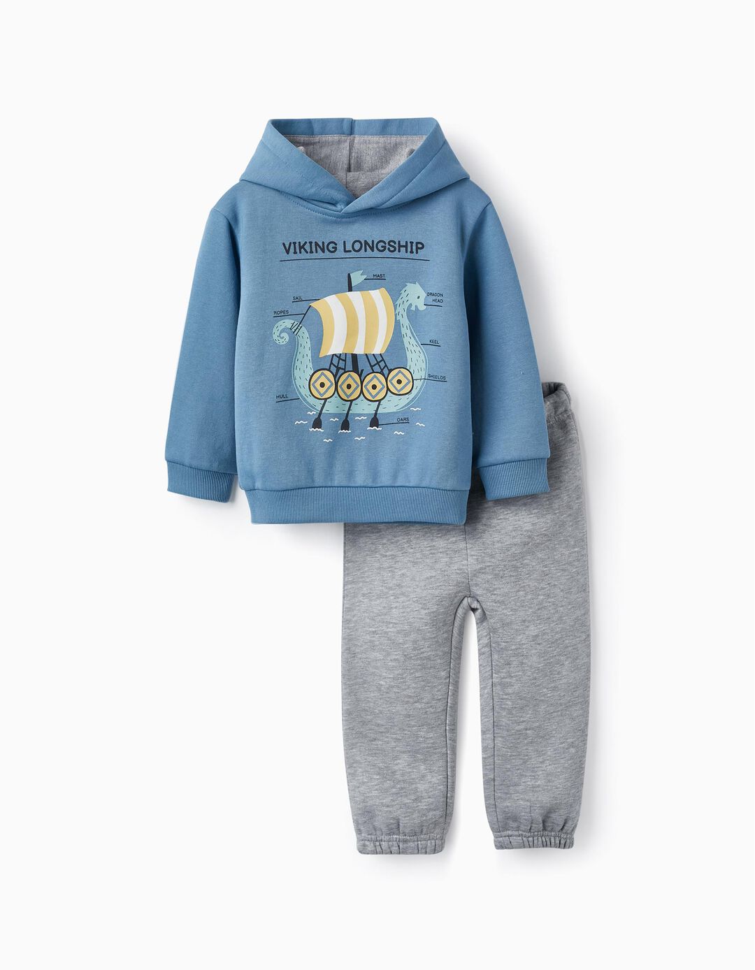 Tracksuit for Baby Boys 'Viking', Blue/Grey