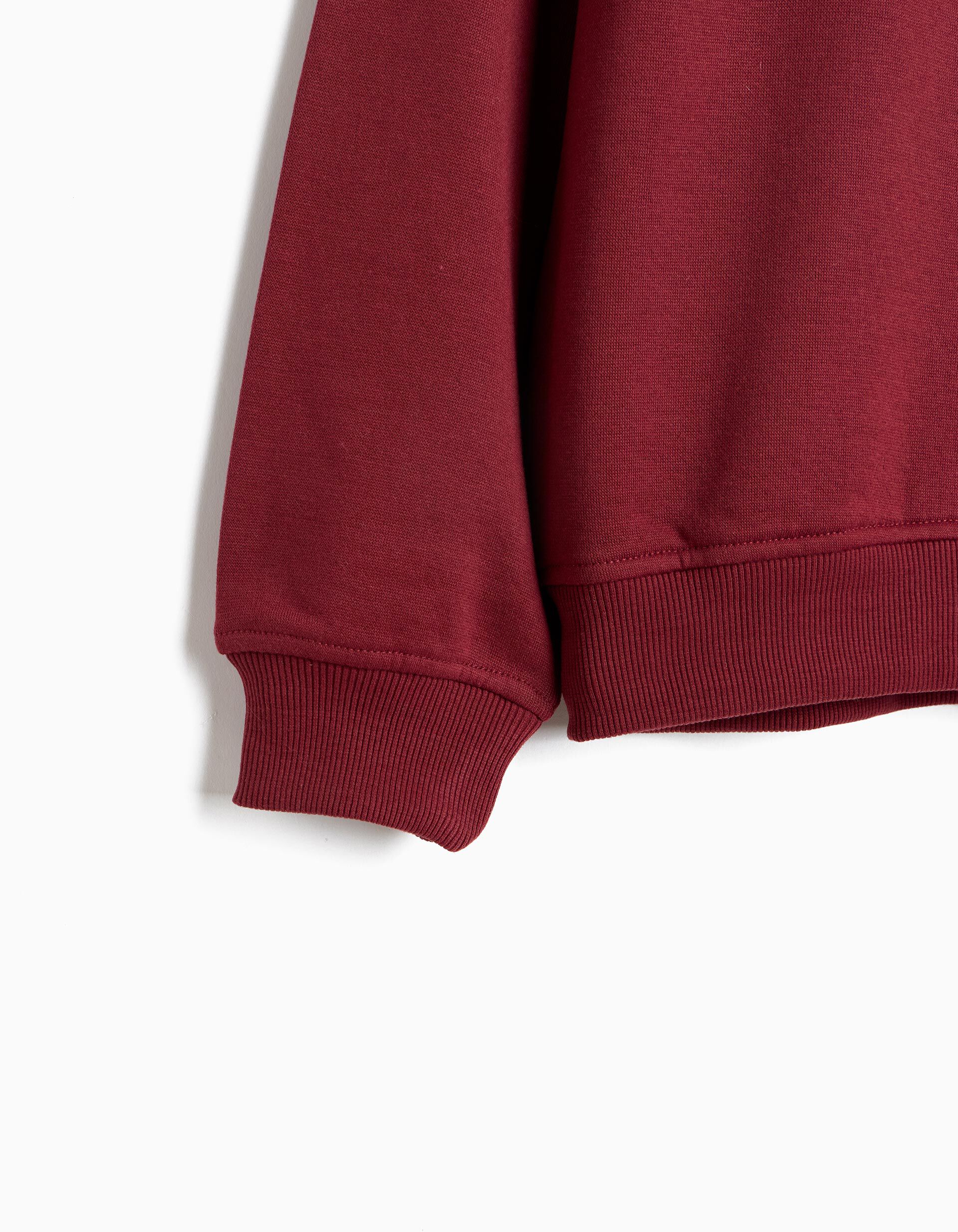 Comprar Online Sweatshirt, Menino, Vermelho Escuro