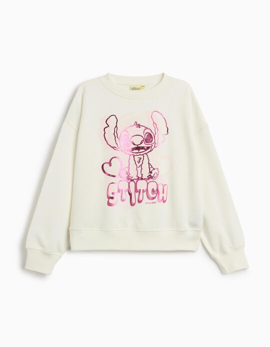 Comprar Online Sweatshirt de Felpa 'Stitch' ©Disney, Menina, Branco