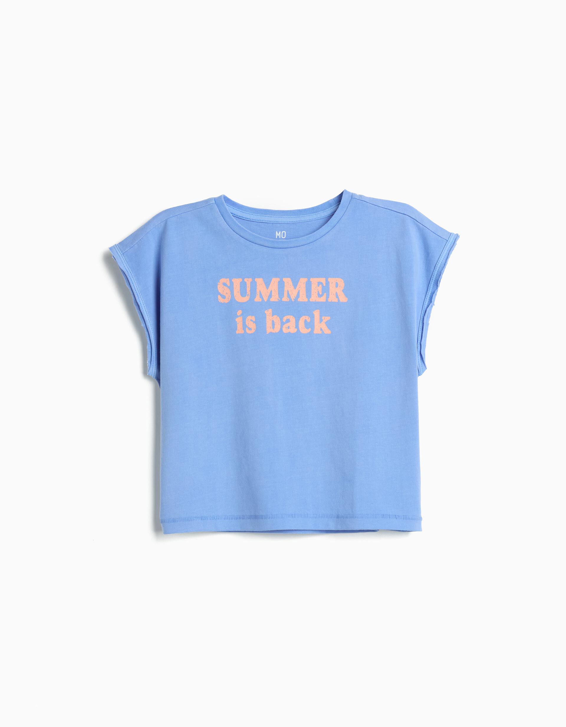 Comprar Online T-shirt Estampada, Menina, Azul