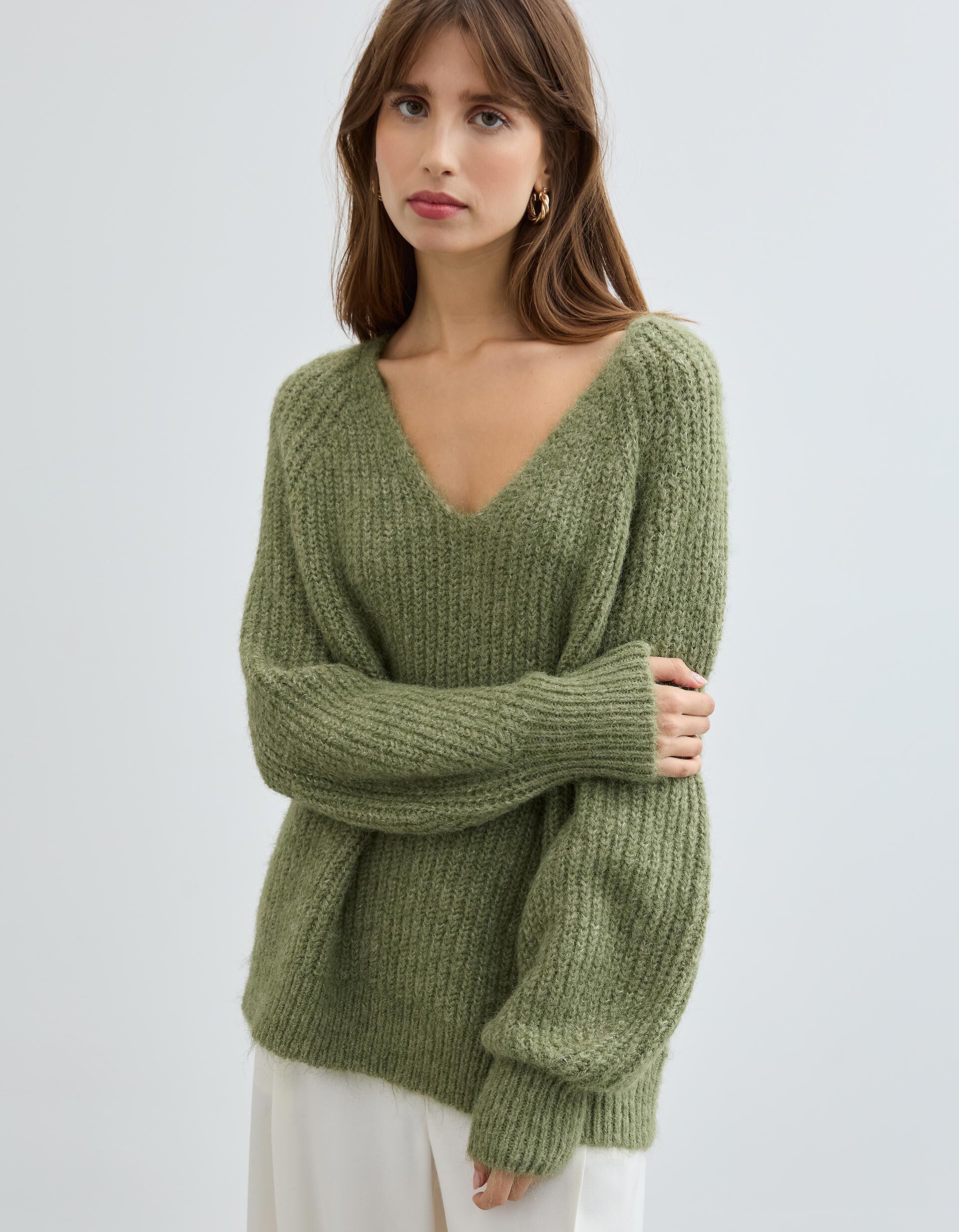 Comprar Online Camisola com L&atilde;, Mulher, Verde