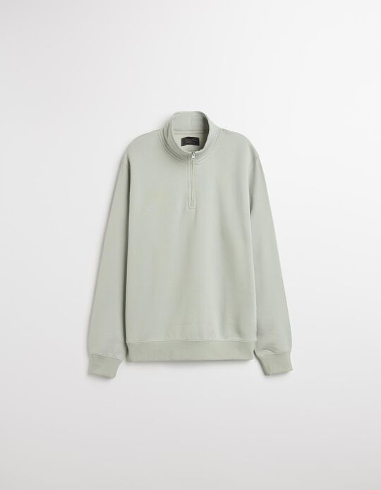 Comprar Online Sweatshirt com Fecho, Homem, Verde Claro