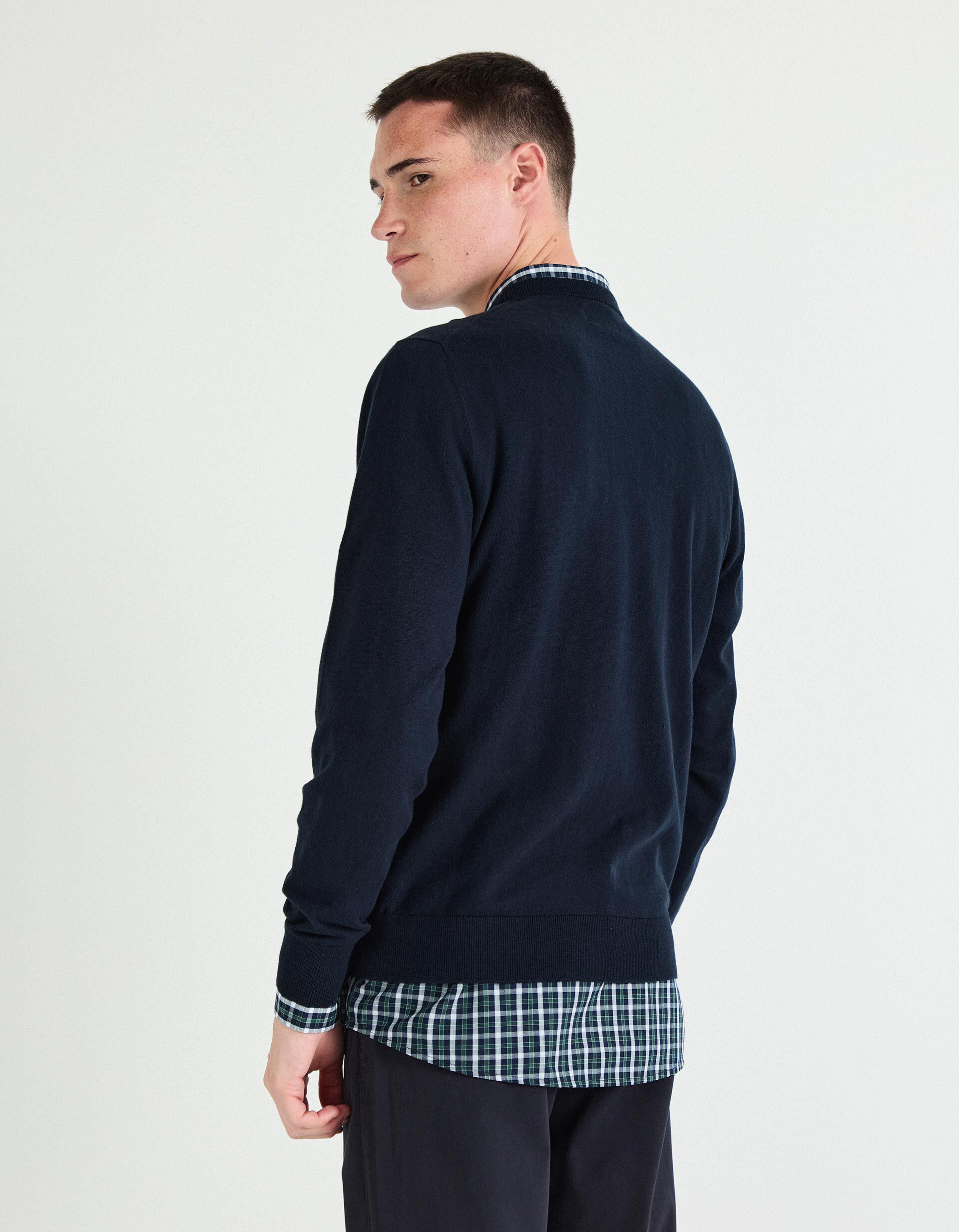 Comprar Online Camisola com Caxemira, Homem, Azul Escuro