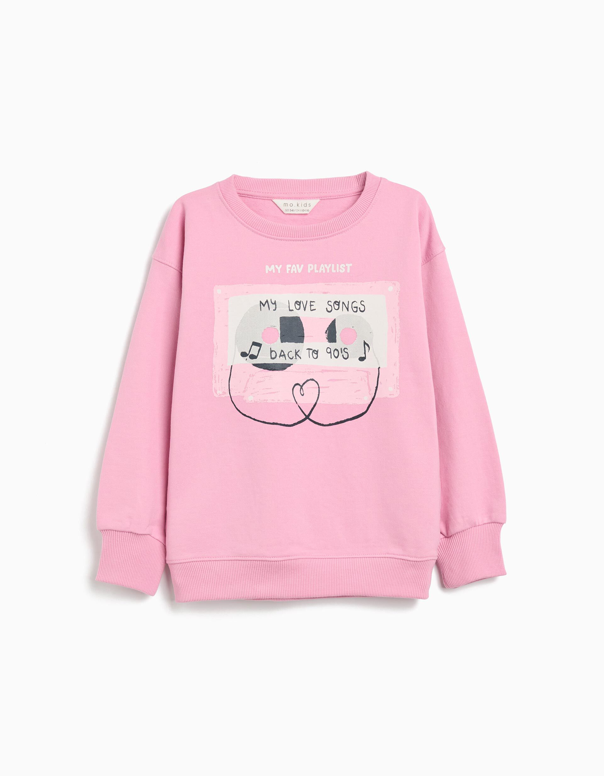 Comprar Online Sweatshirt de Felpa, Menina, Rosa