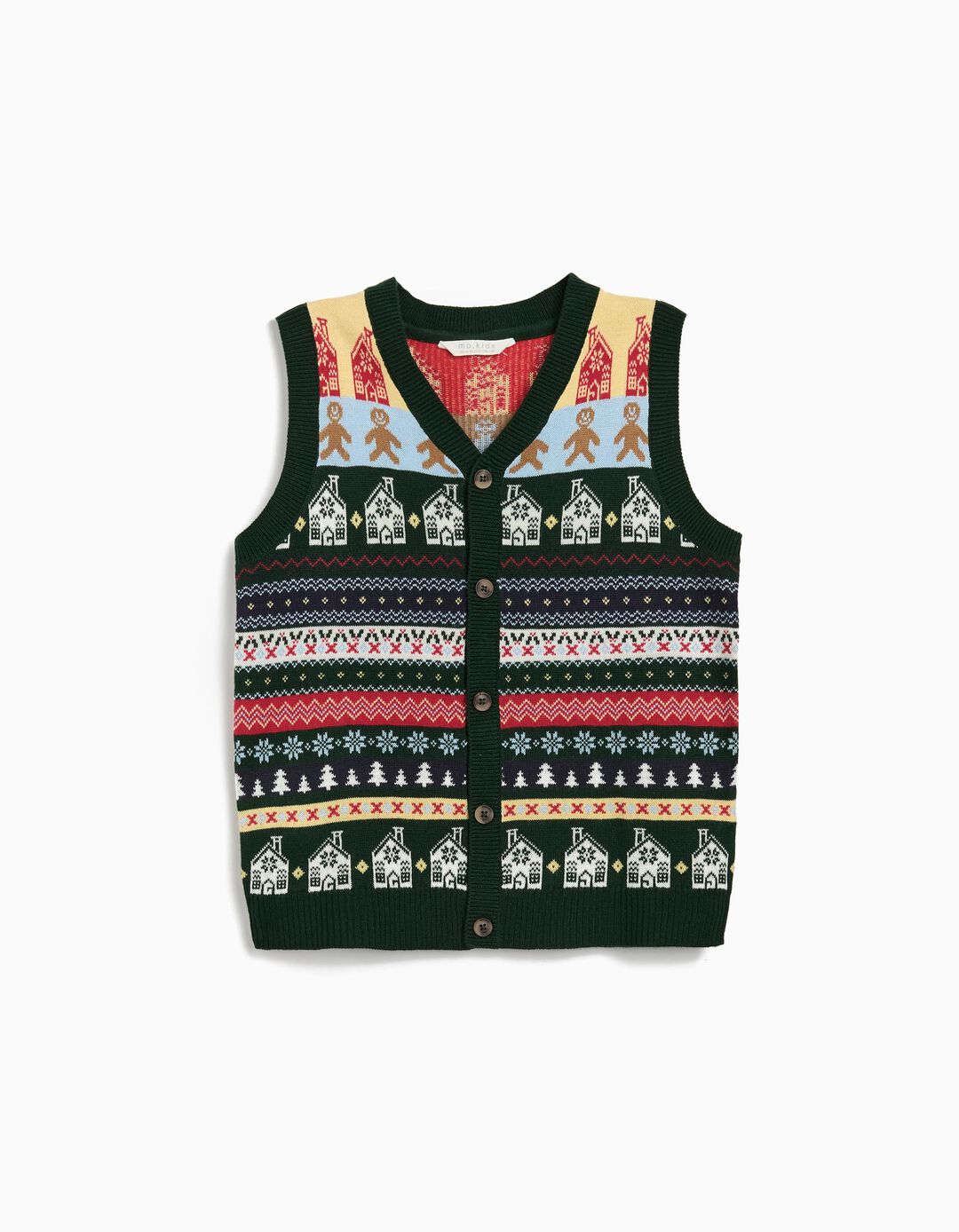 Colete de Natal, Menino, Verde Escuro