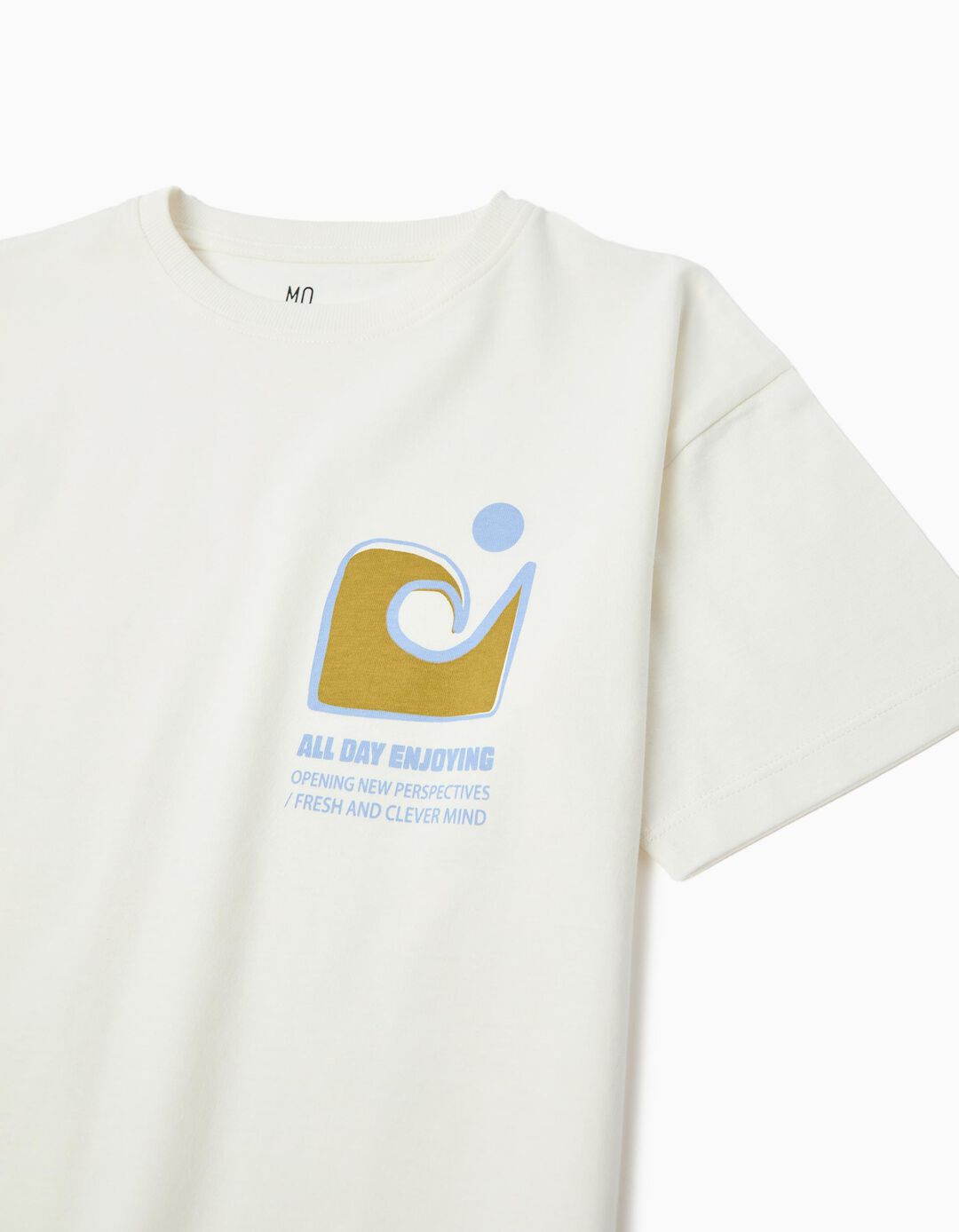 T-shirt Estampada, Menino, Branco