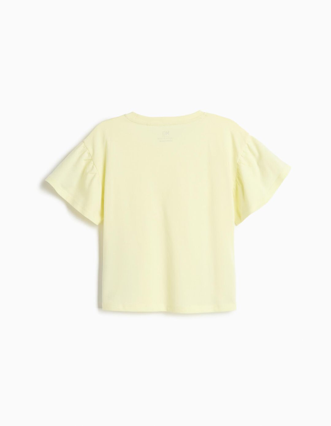 T-shirt com Bolso, Menina, Amarelo