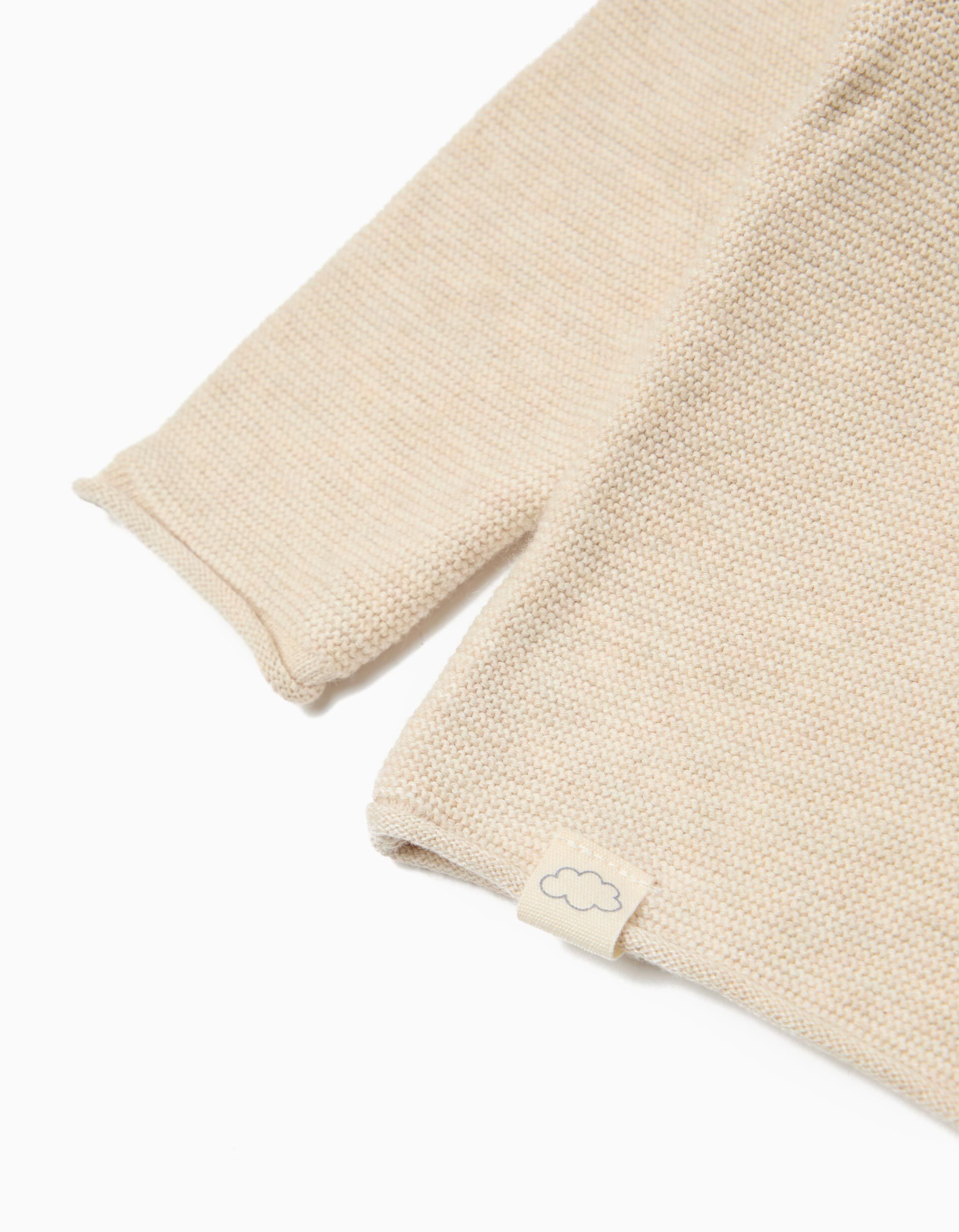 Comprar Online Camisola de Malha, Rec&eacute;m-Nascido, Bege Claro