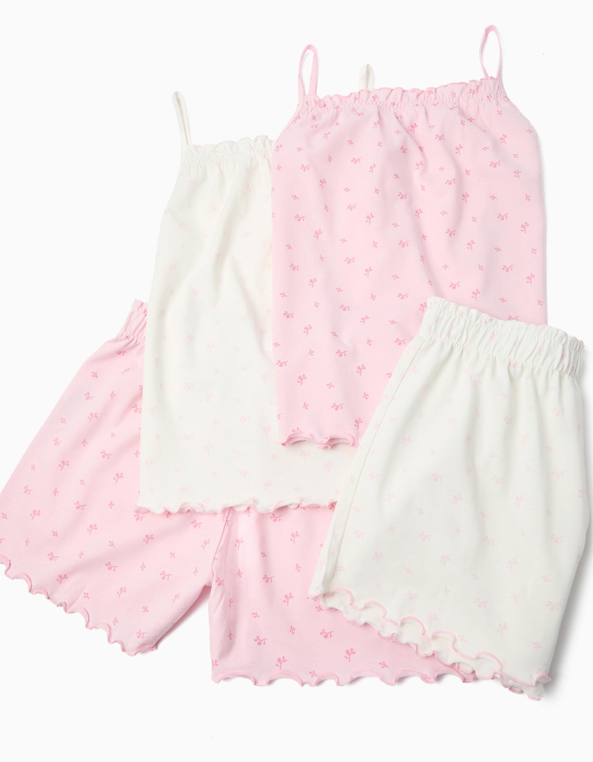 Comprar Online Pack 2 Pijamas Jersey, Menina, Branco