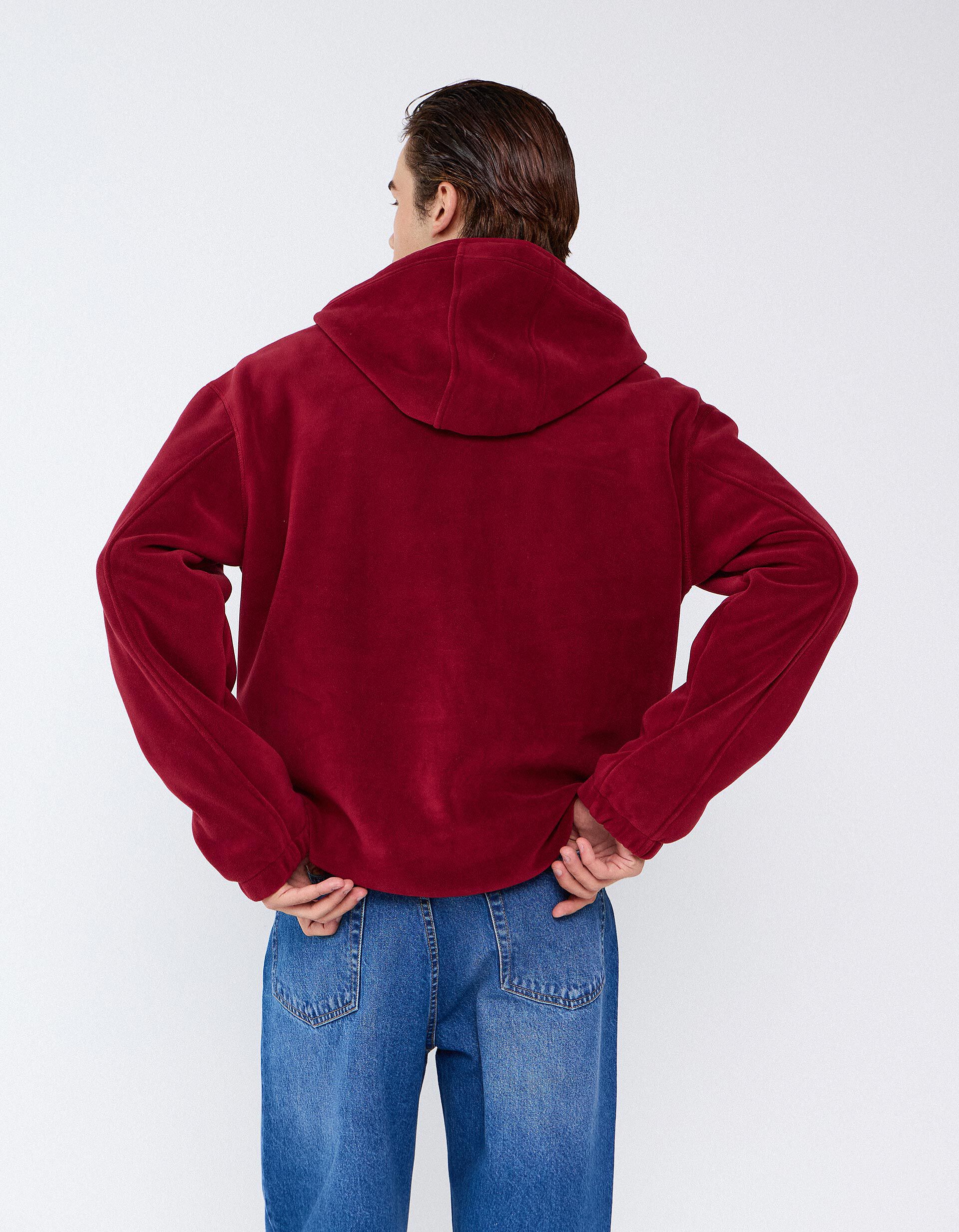 Comprar Online Sweatshirt Polar, Homem, Vermelho Escuro