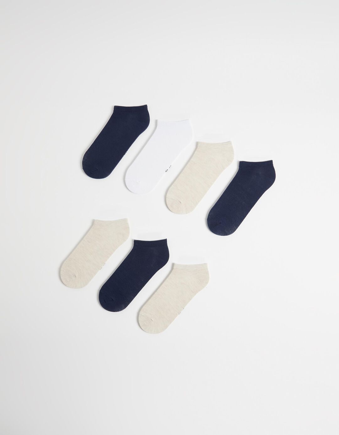 Pack 7 Pares de Meias Tornozelo, Mulher, Multicor