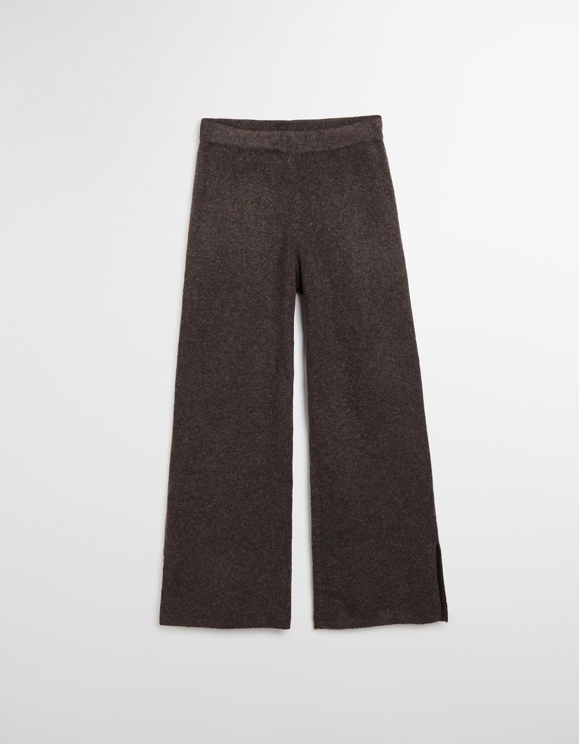 Comprar Online Cal&ccedil;as de Malha com L&atilde;, Mulher, Castanho Escuro