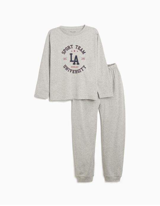 Comprar Online Pijama Jersey, Menino, Cinzento Claro