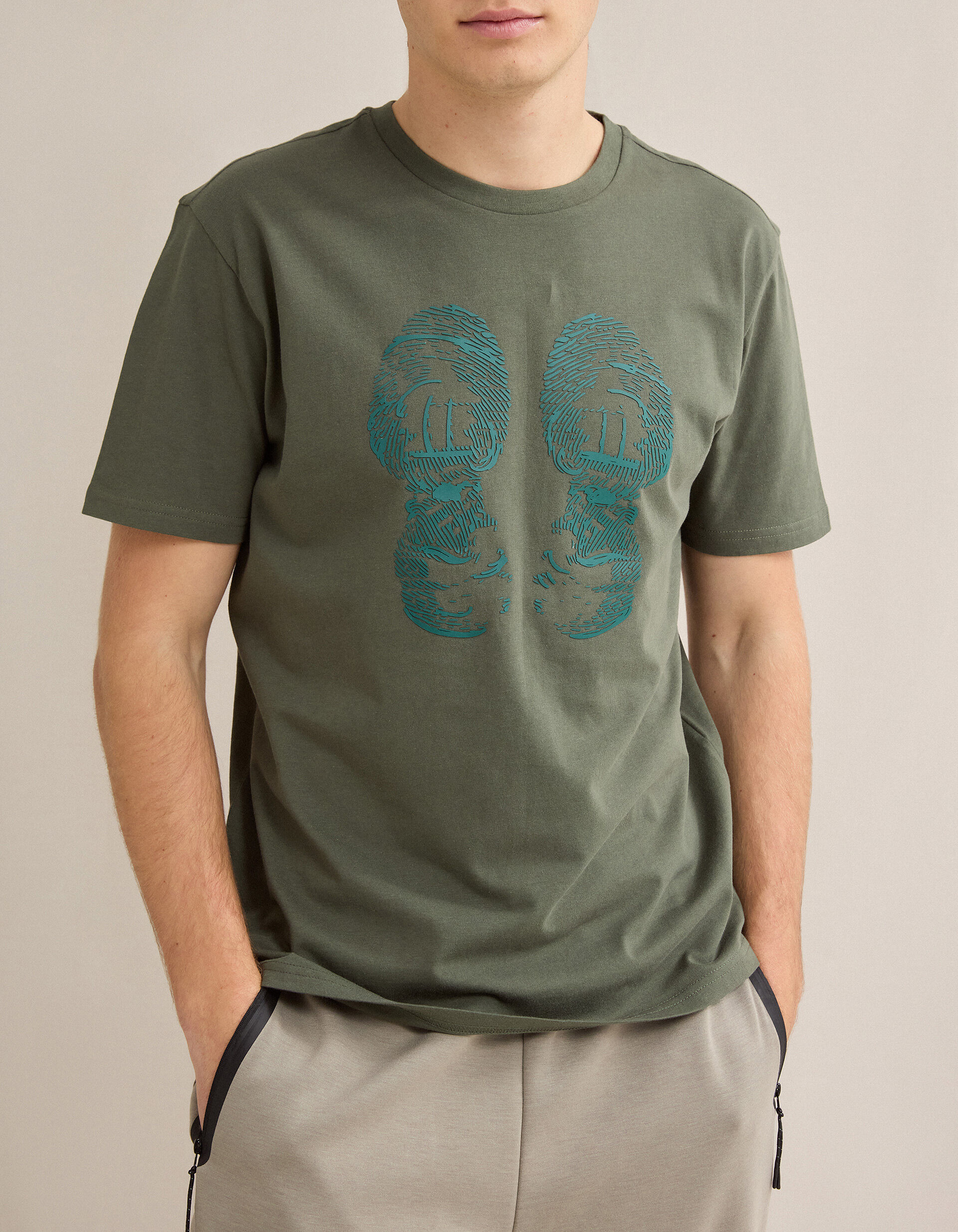 Comprar Online T-shirt, Homem, Verde Escuro