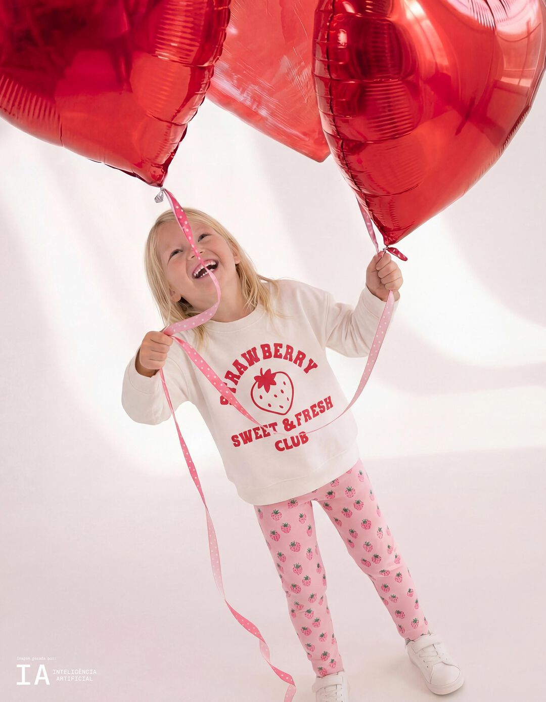 Sweatshirt de Felpa, Menina, Branco