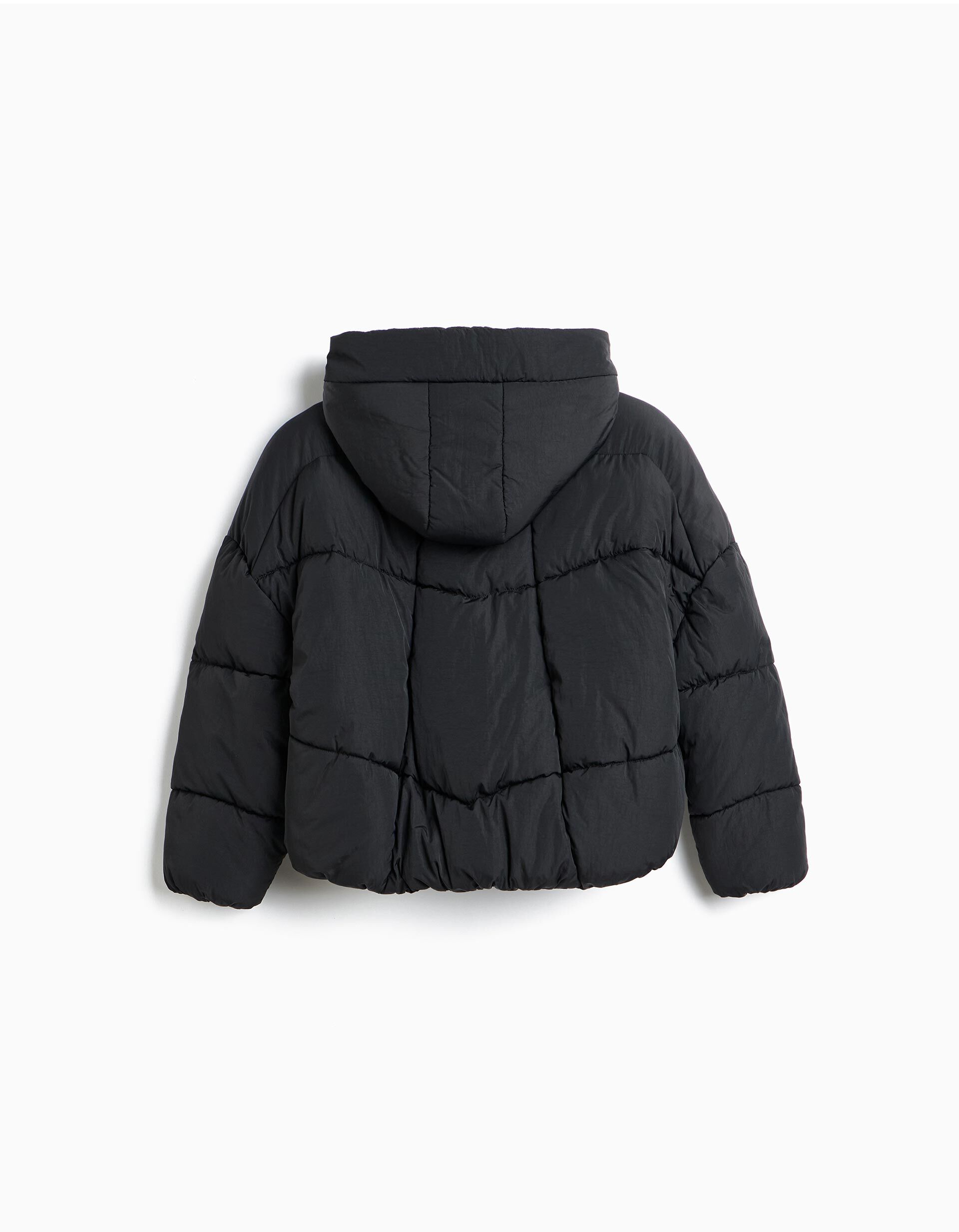 Comprar Online Blus&atilde;o Acolchoado Com Capuz, Menina, Preto