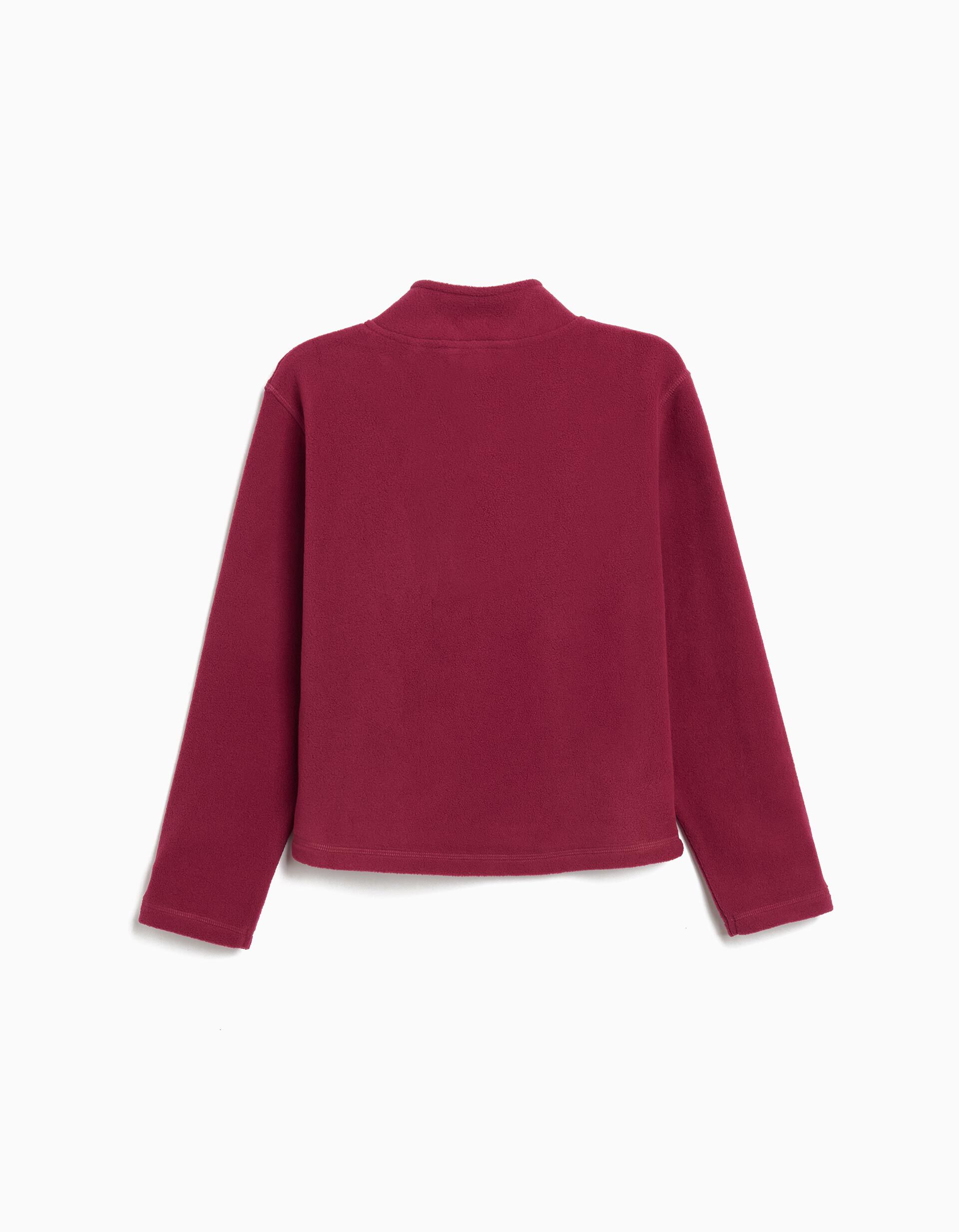 Comprar Online Camisola Polar com Fecho, Menina, Vermelho Escuro 