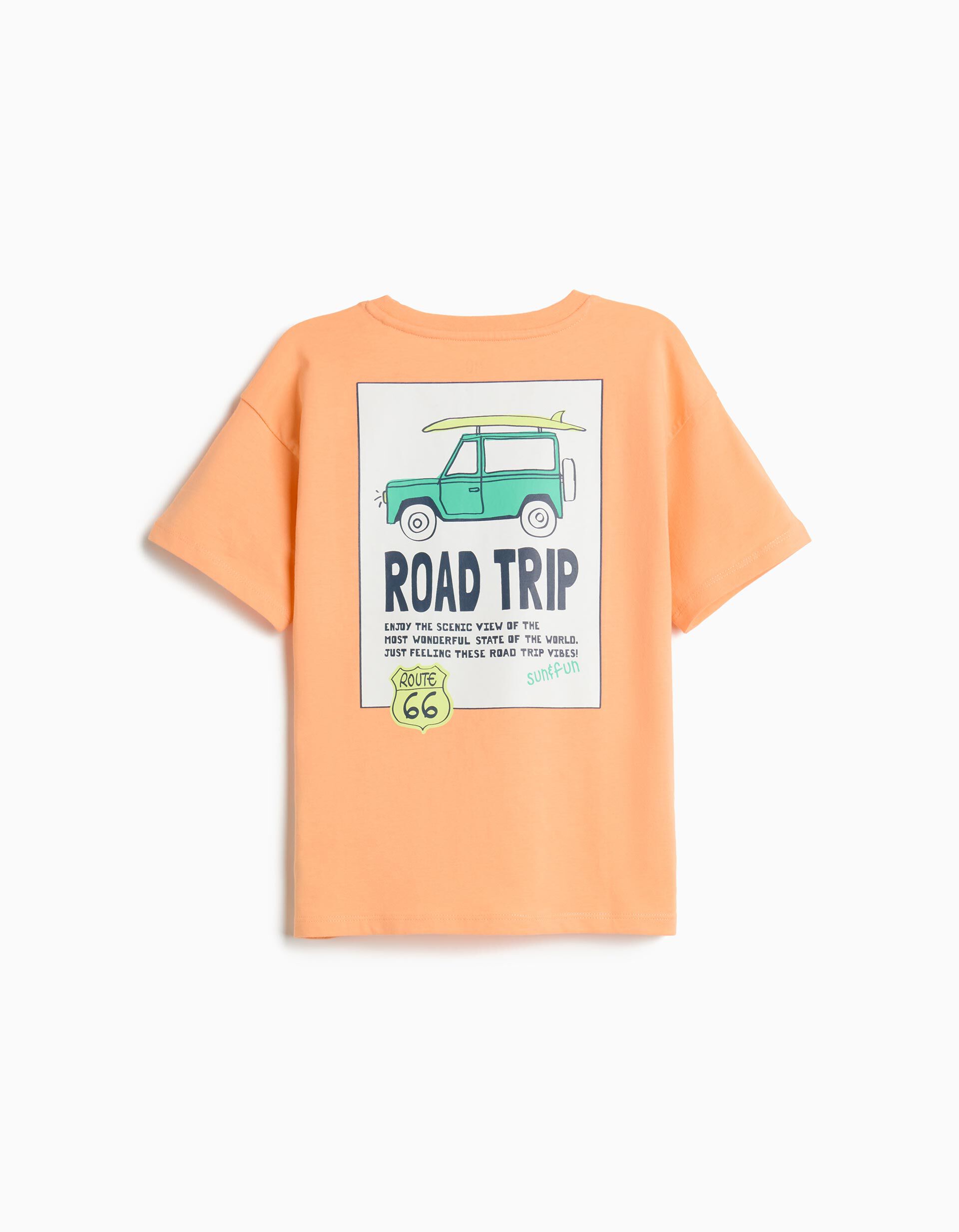 Comprar Online T-shirt, Menino, Laranja Claro