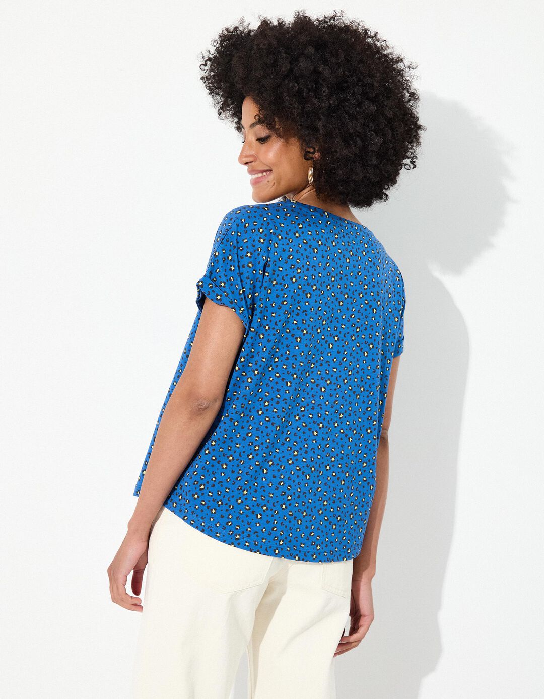 T-shirt, Mulher, Azul 