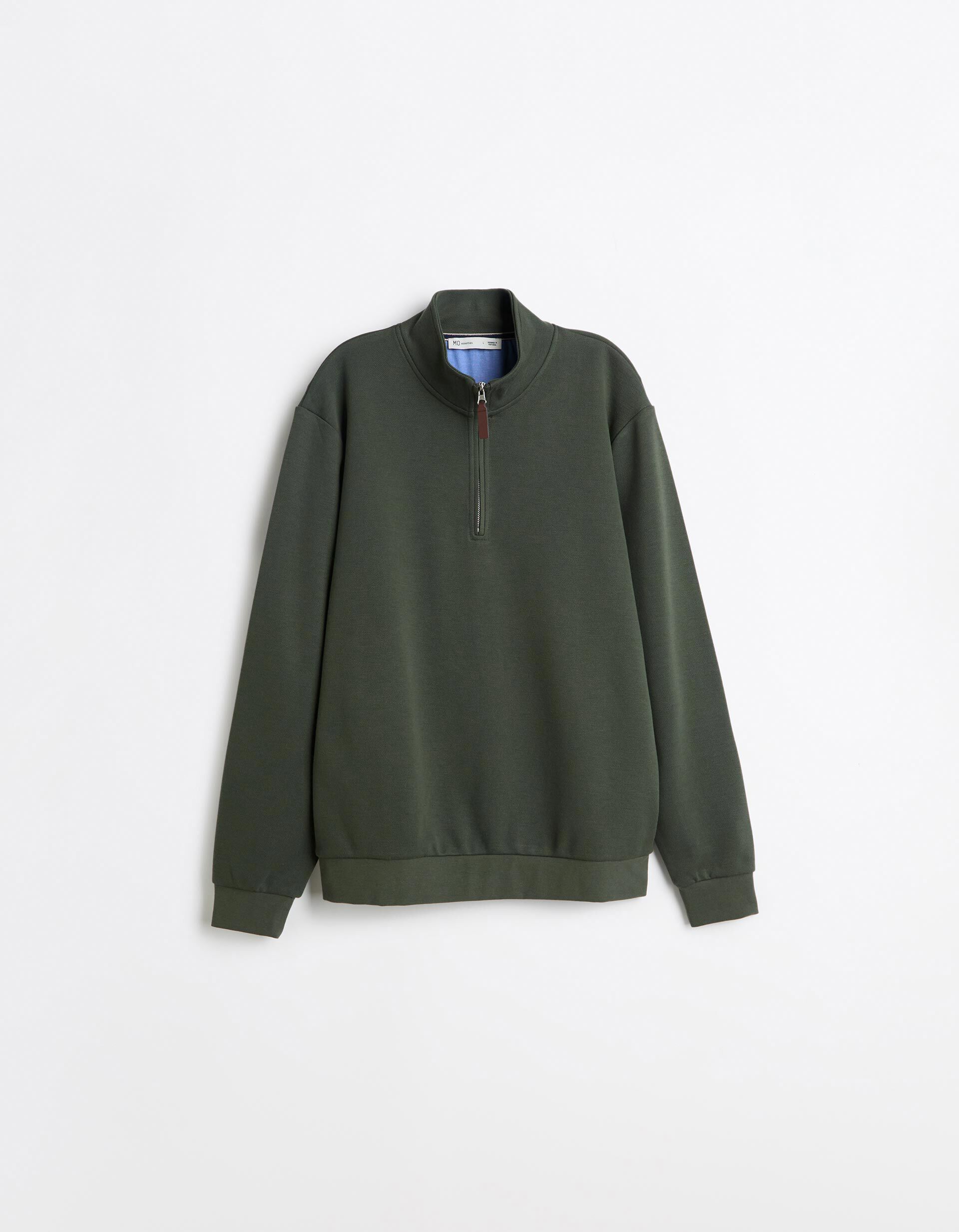 Comprar Online Camisola Com Gola, Homem, Verde Escuro