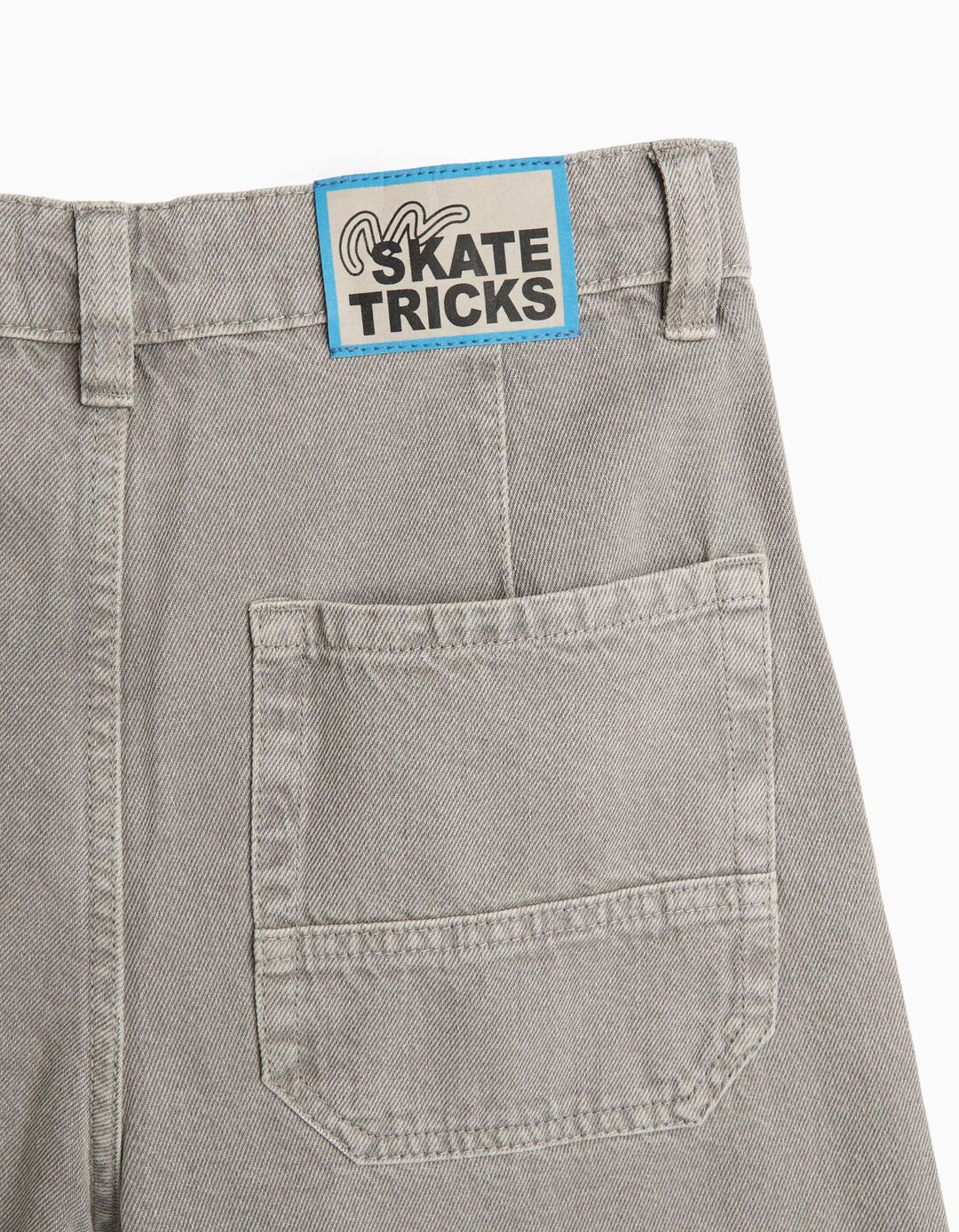 Cal&ccedil;as de Ganga 'Loose Fit', Menino, Cinzento