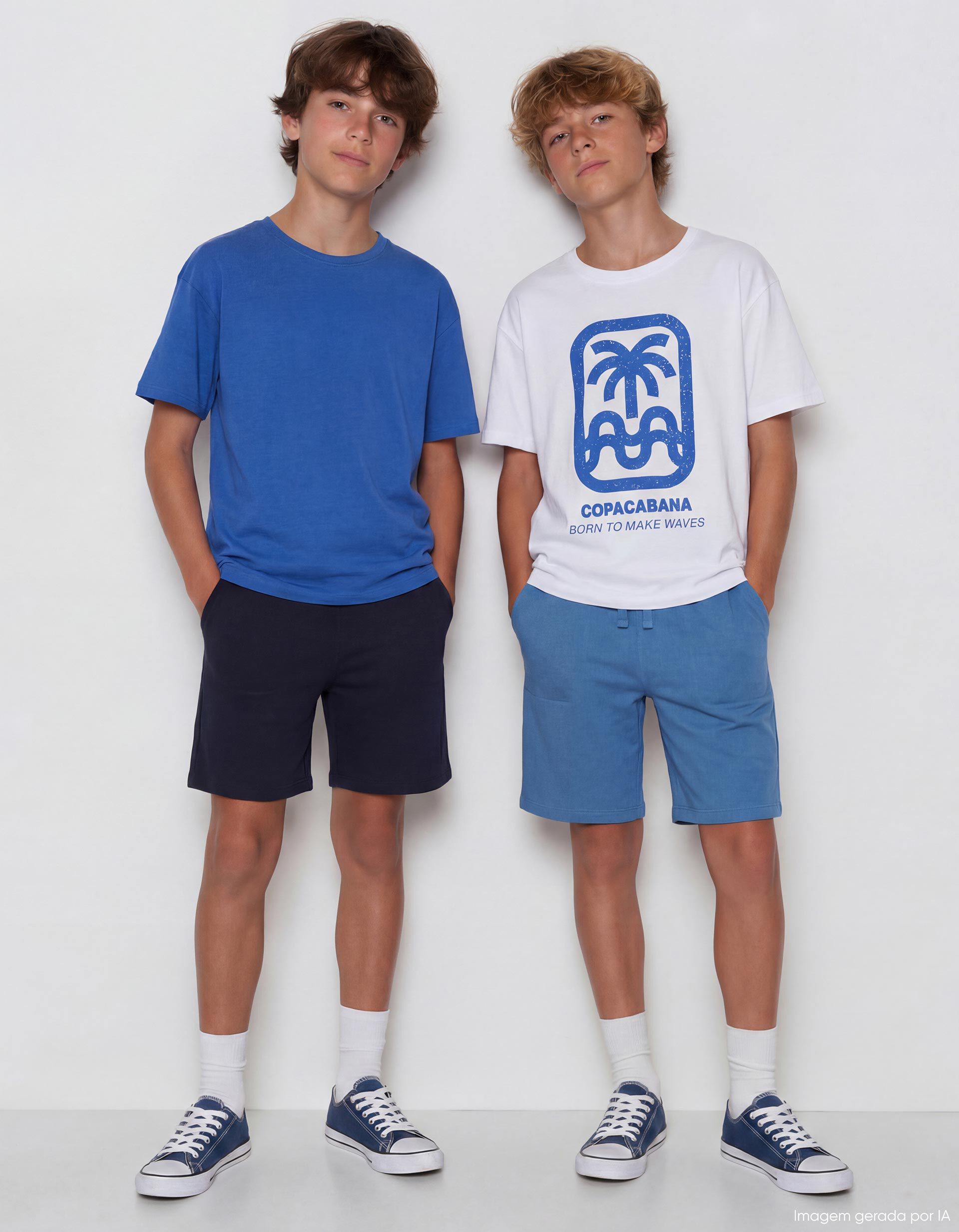Comprar Online Pack 2 Cal&ccedil;&otilde;es Jersey, Menino, Azul Escuro