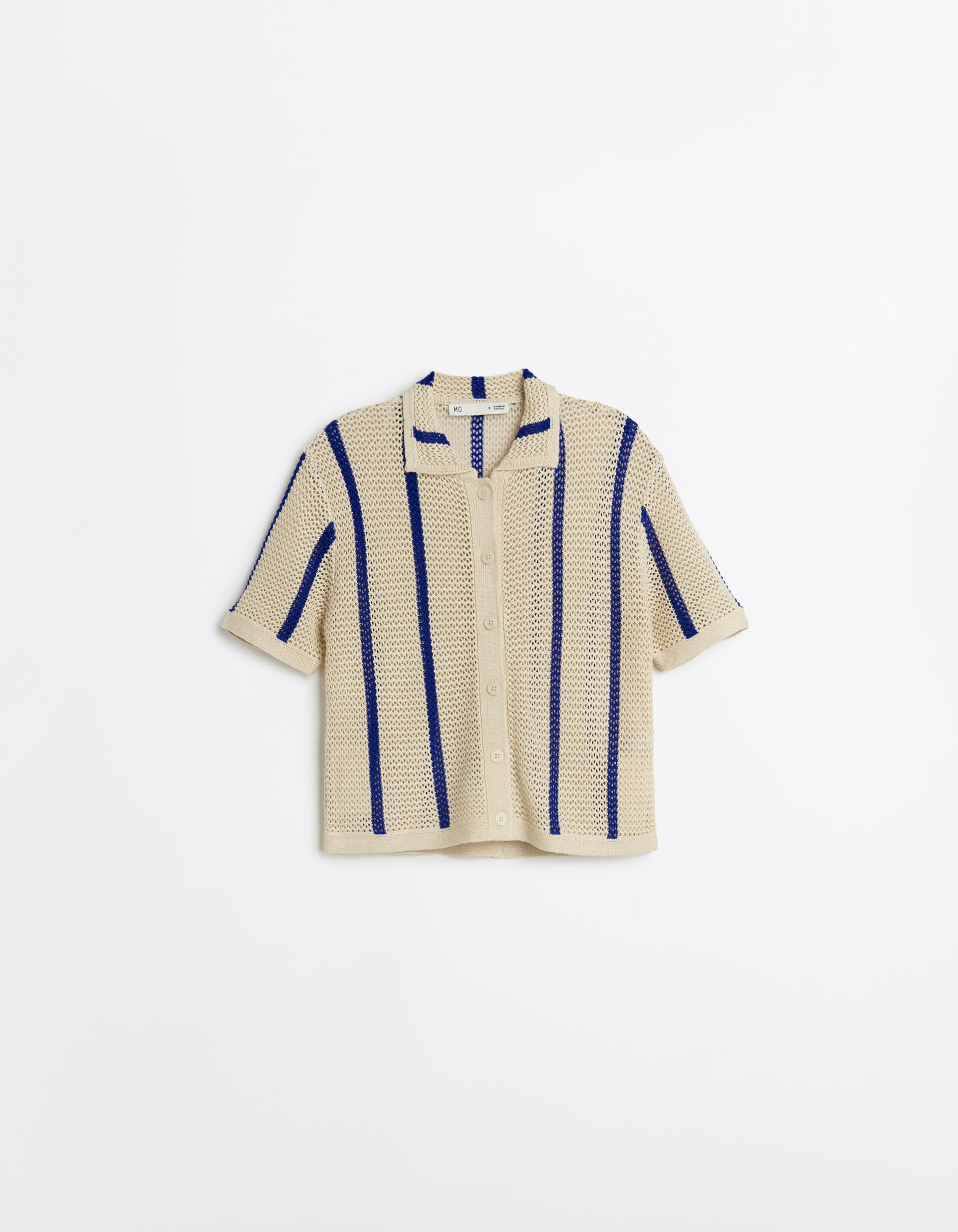 Comprar Online Camisa Malha Tricotada, Mulher, Azul